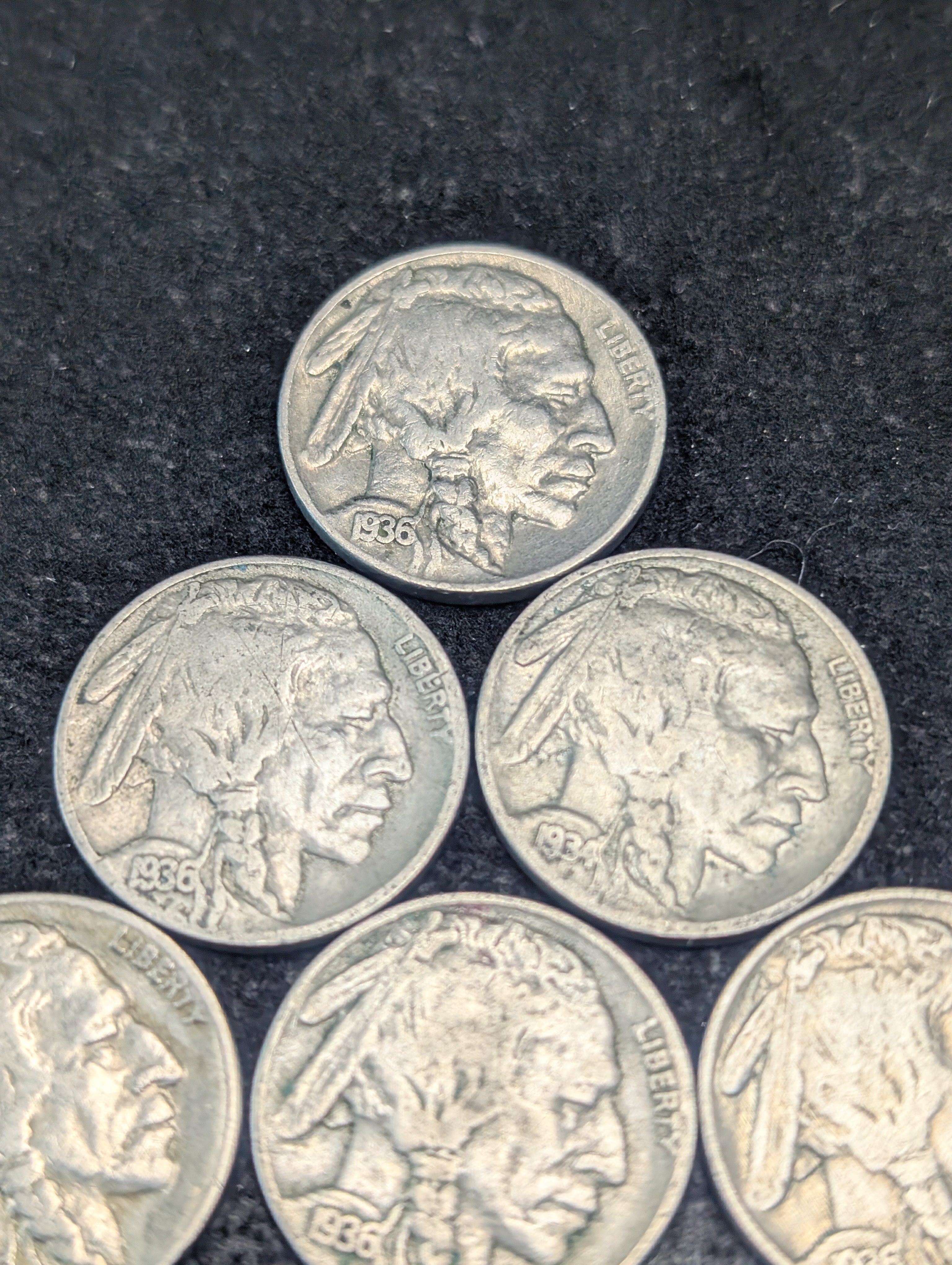 (10) 1930s Indian Head Buffalo Nickels - Mixed Dates