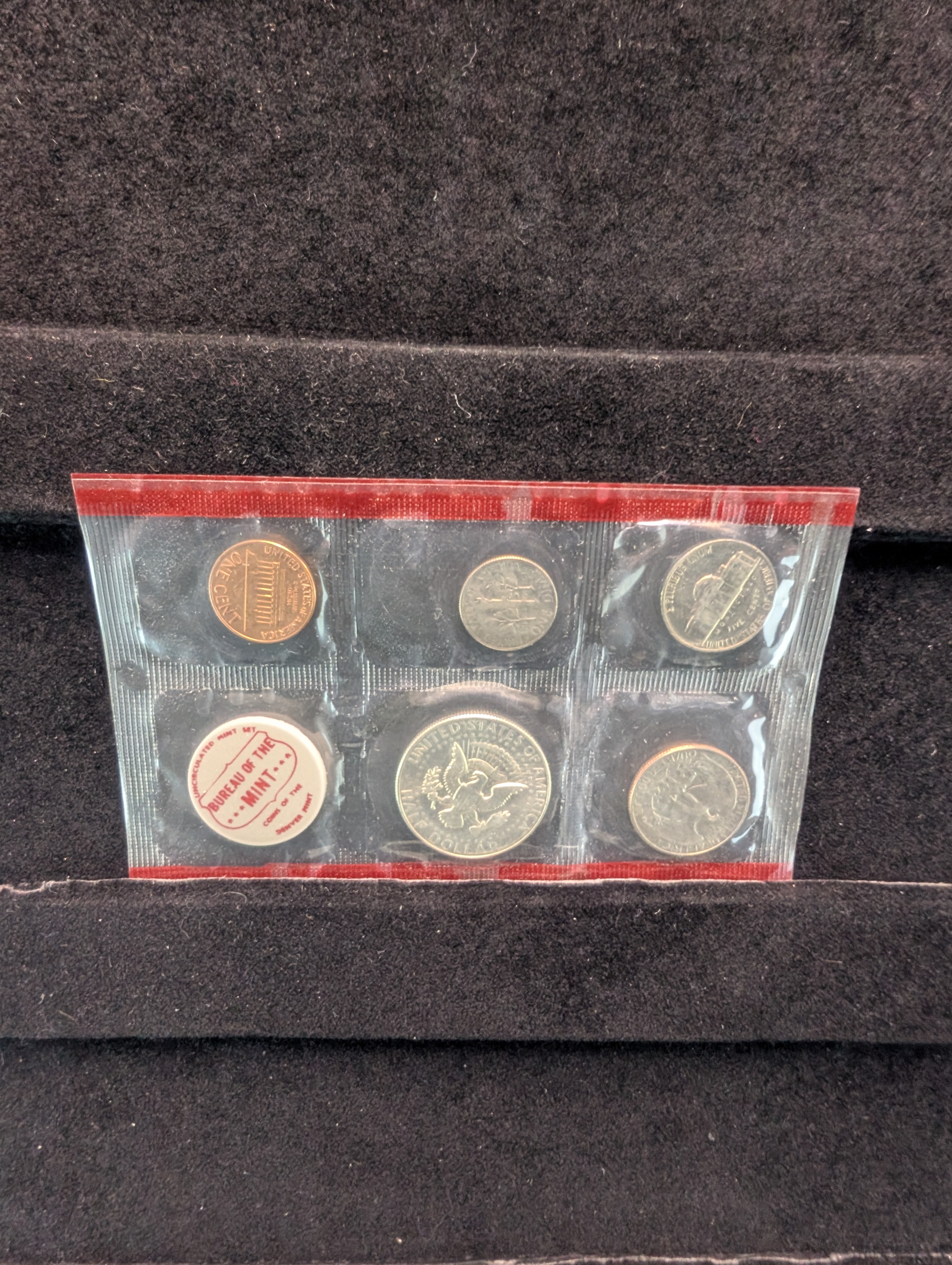1970-P&D Unc. U. S. Mint Set - Includes 40% Silver Kennedy Half Dollar & 1970-S Lincoln Cent