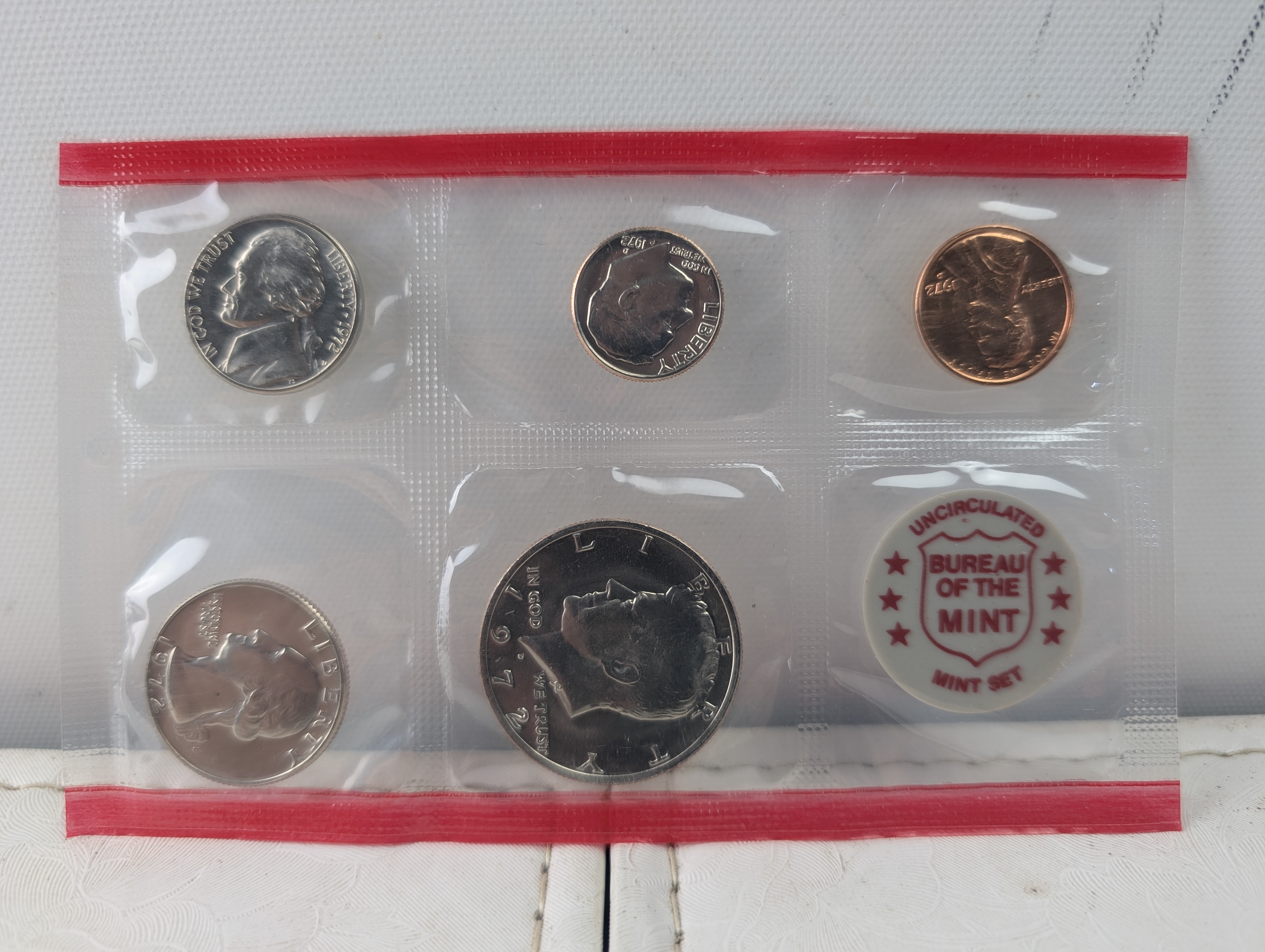 1972-P&D Unc. U.S. Mint Set - Includes 1972-S Lincoln Cent