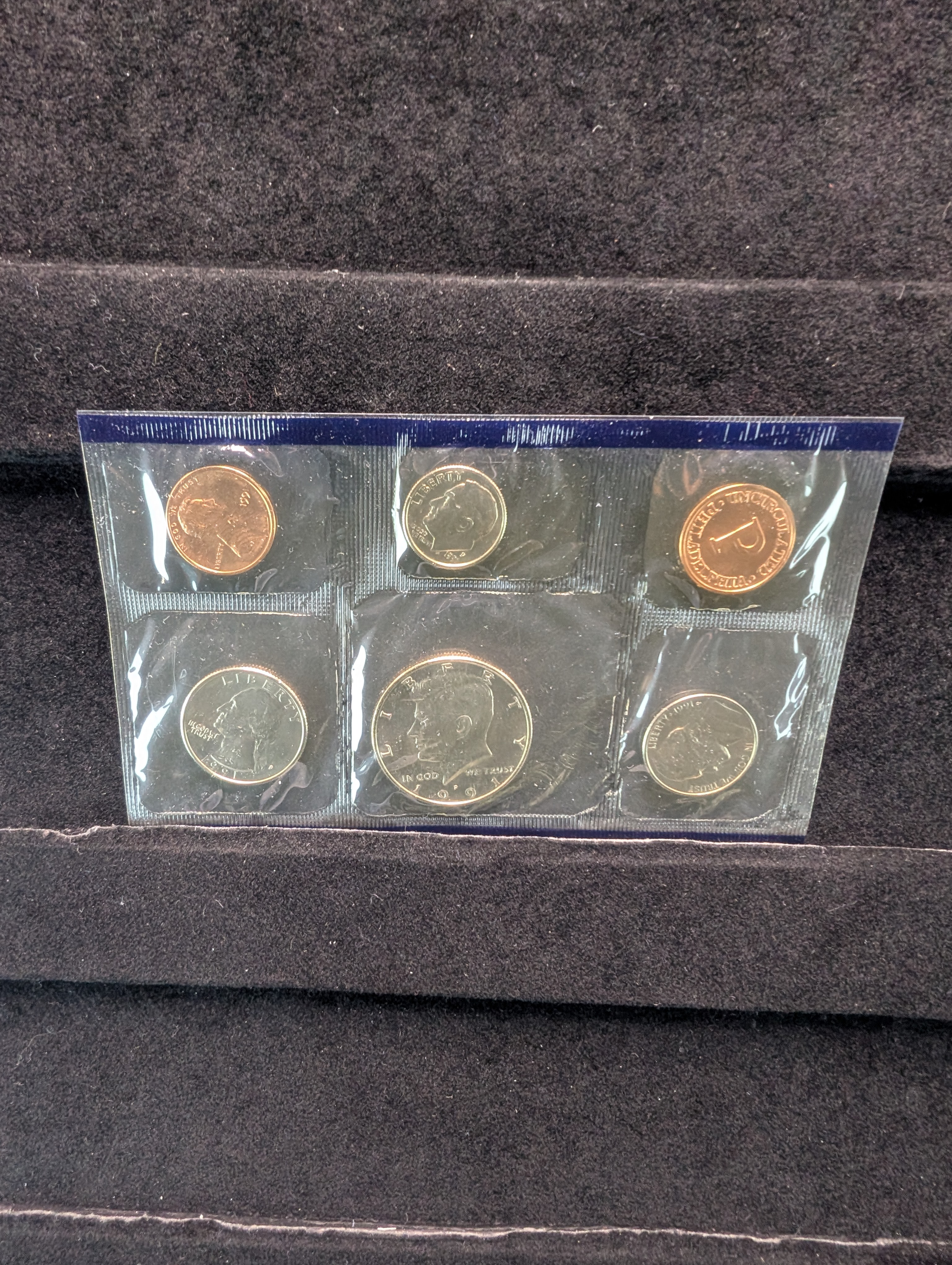 1991 P&D U.S. Mint Uncirculated Coin Set In OGP w/ COA