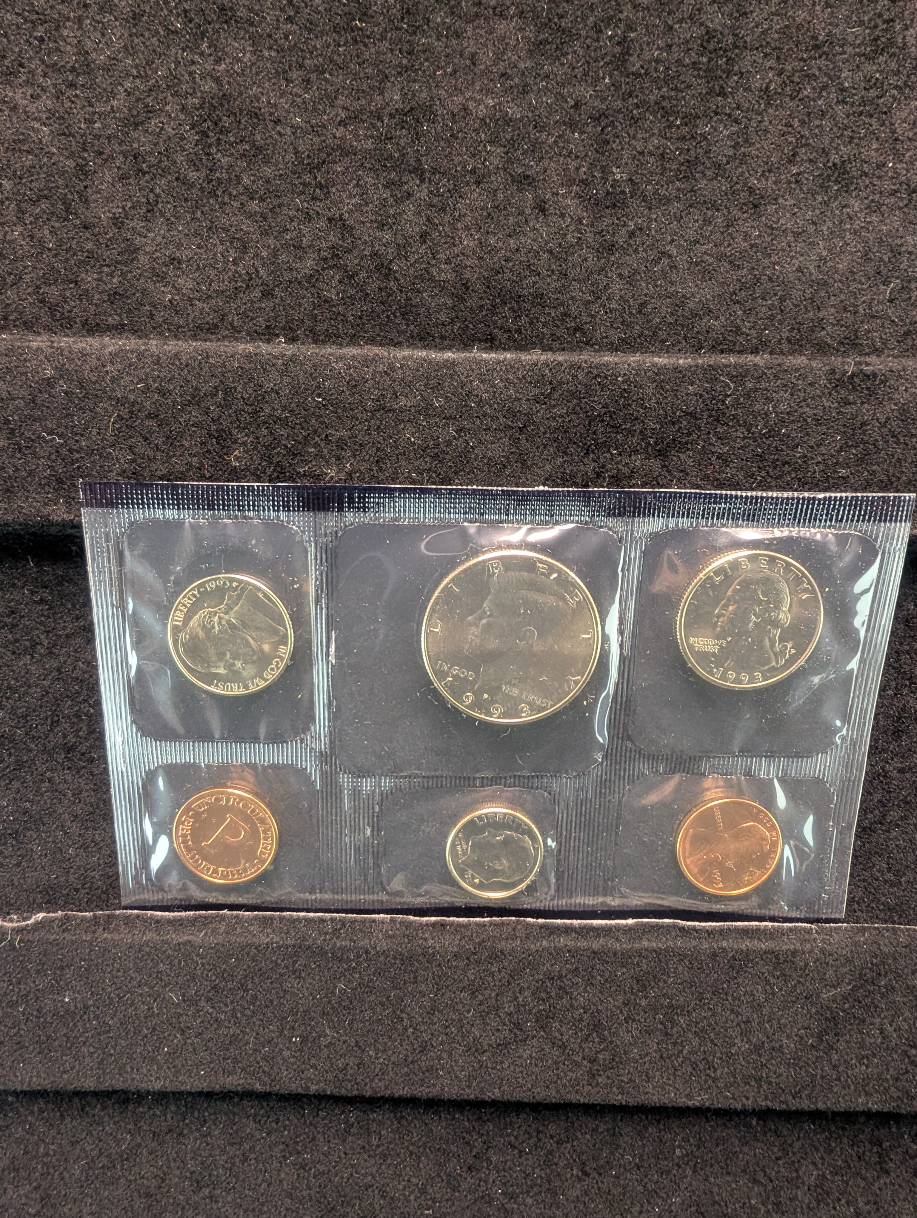 1993 P&D U.S. Mint Uncirculated Coin Set In OGP w/ COA