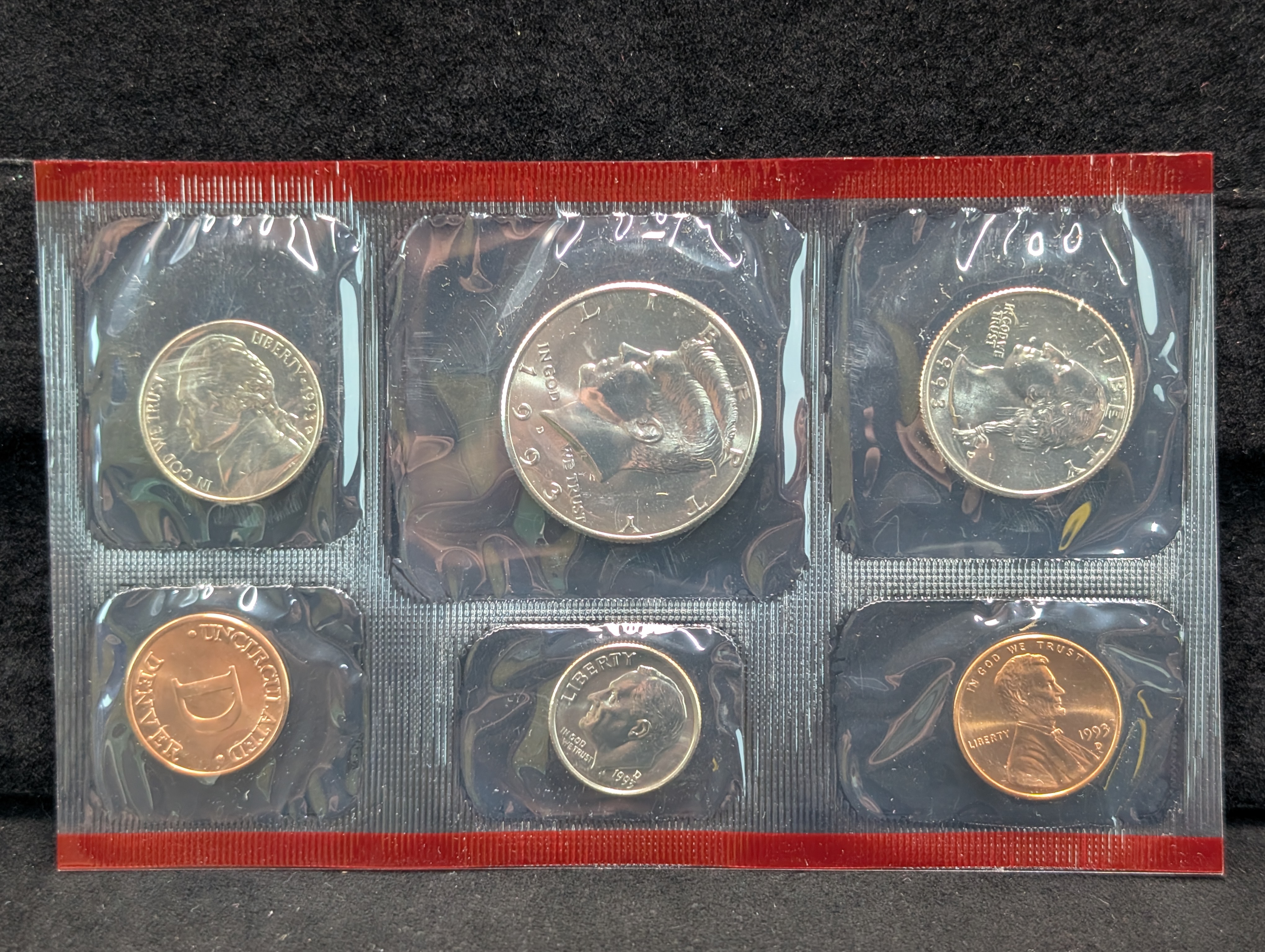 1993 P&D U.S. Mint Uncirculated Coin Set In OGP w/ COA