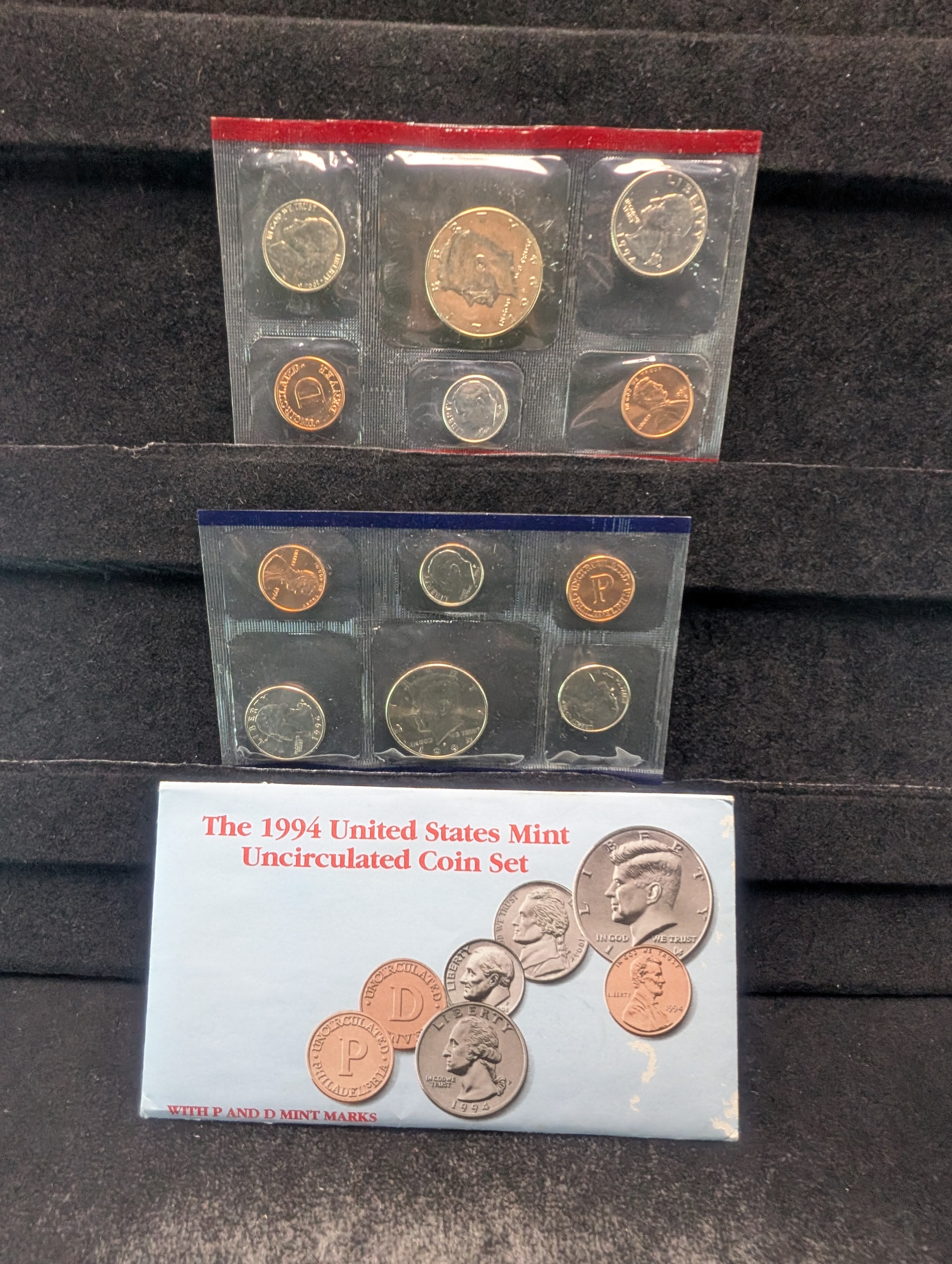1994 P&D U.S. Mint Uncirculated Coin Set In OGP, No COA