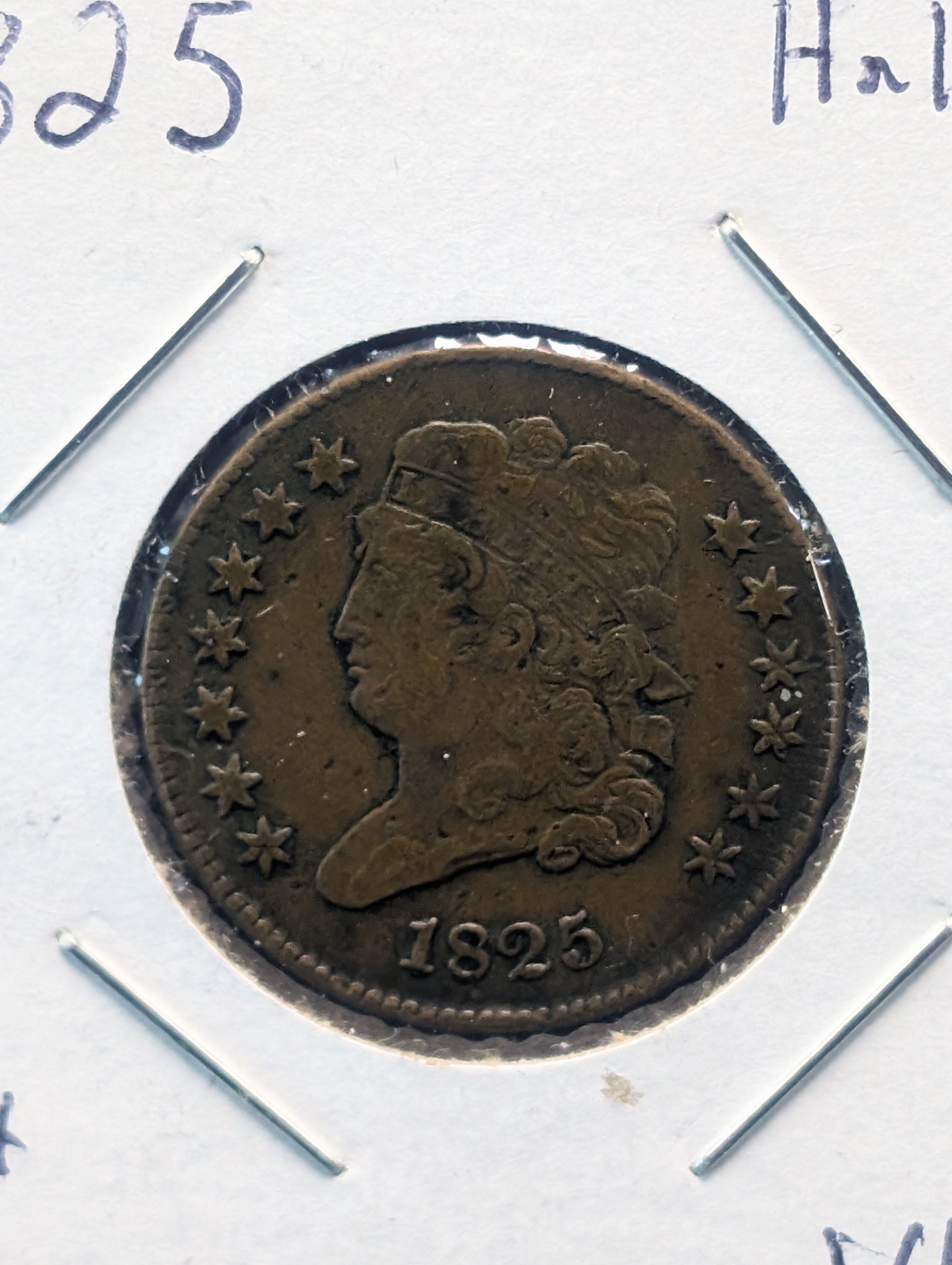 1825 Classic Head Half Cent