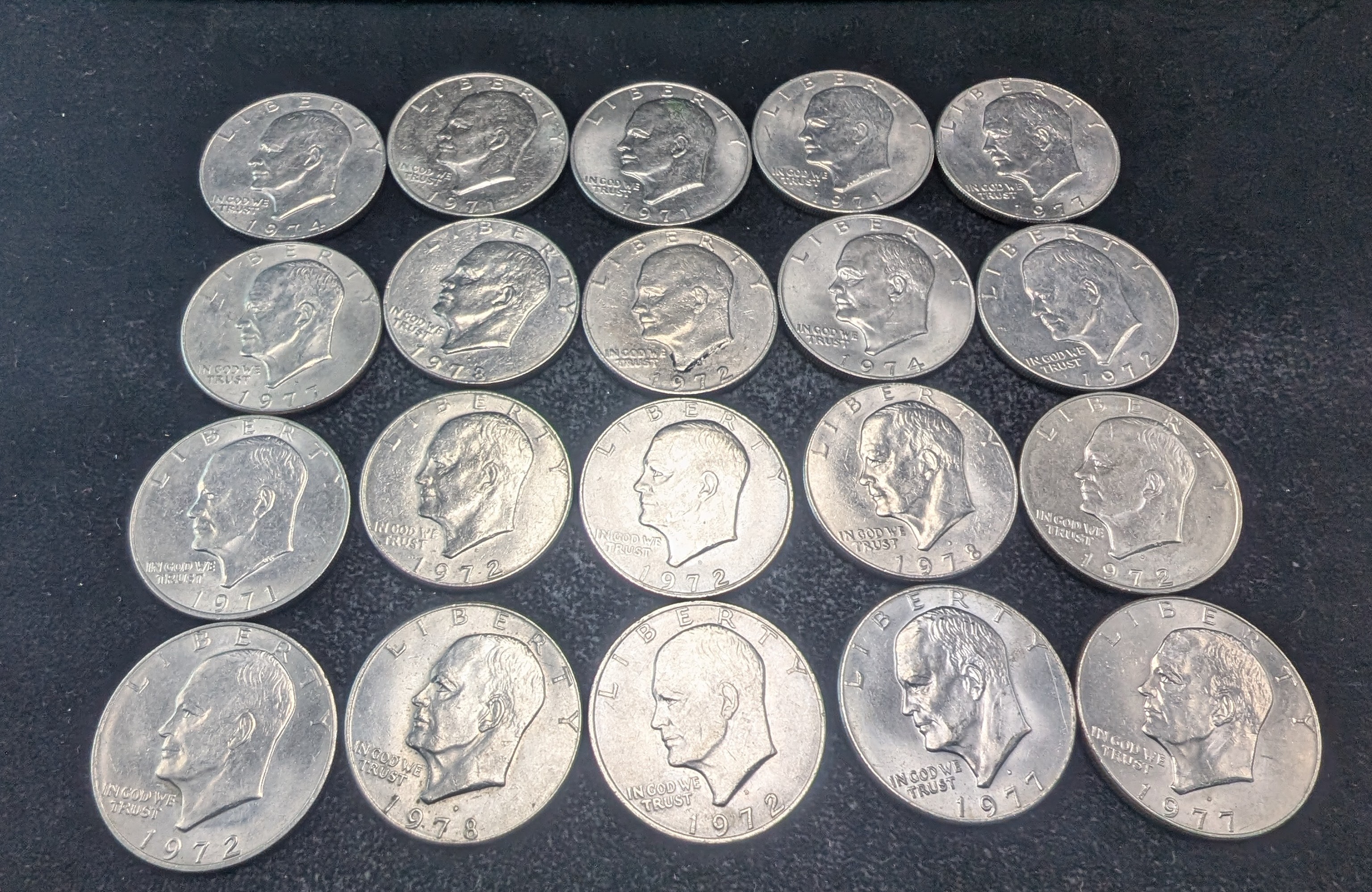 (20) Assorted 1970's Eisenhower Dollars