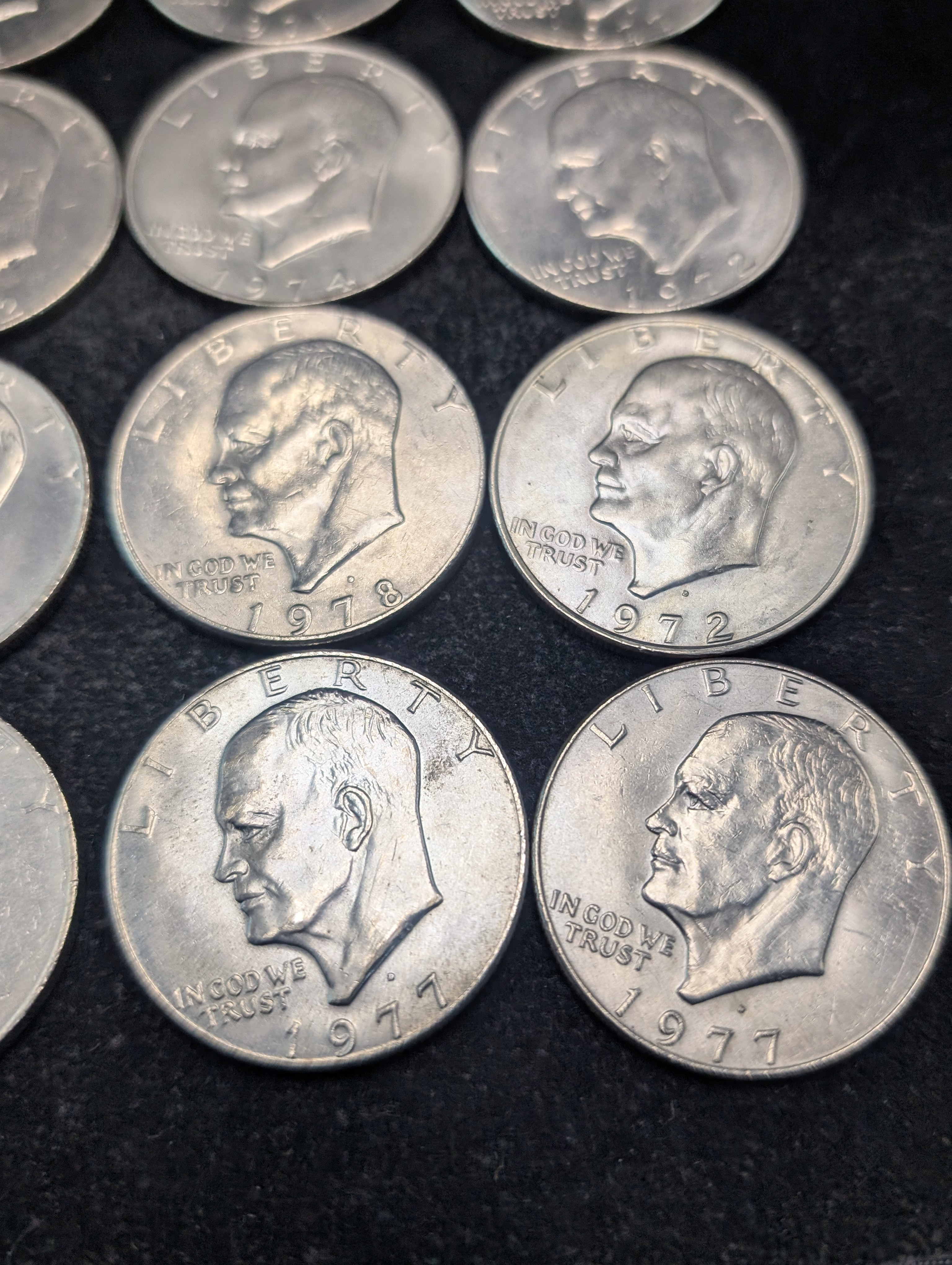 (20) Assorted 1970's Eisenhower Dollars