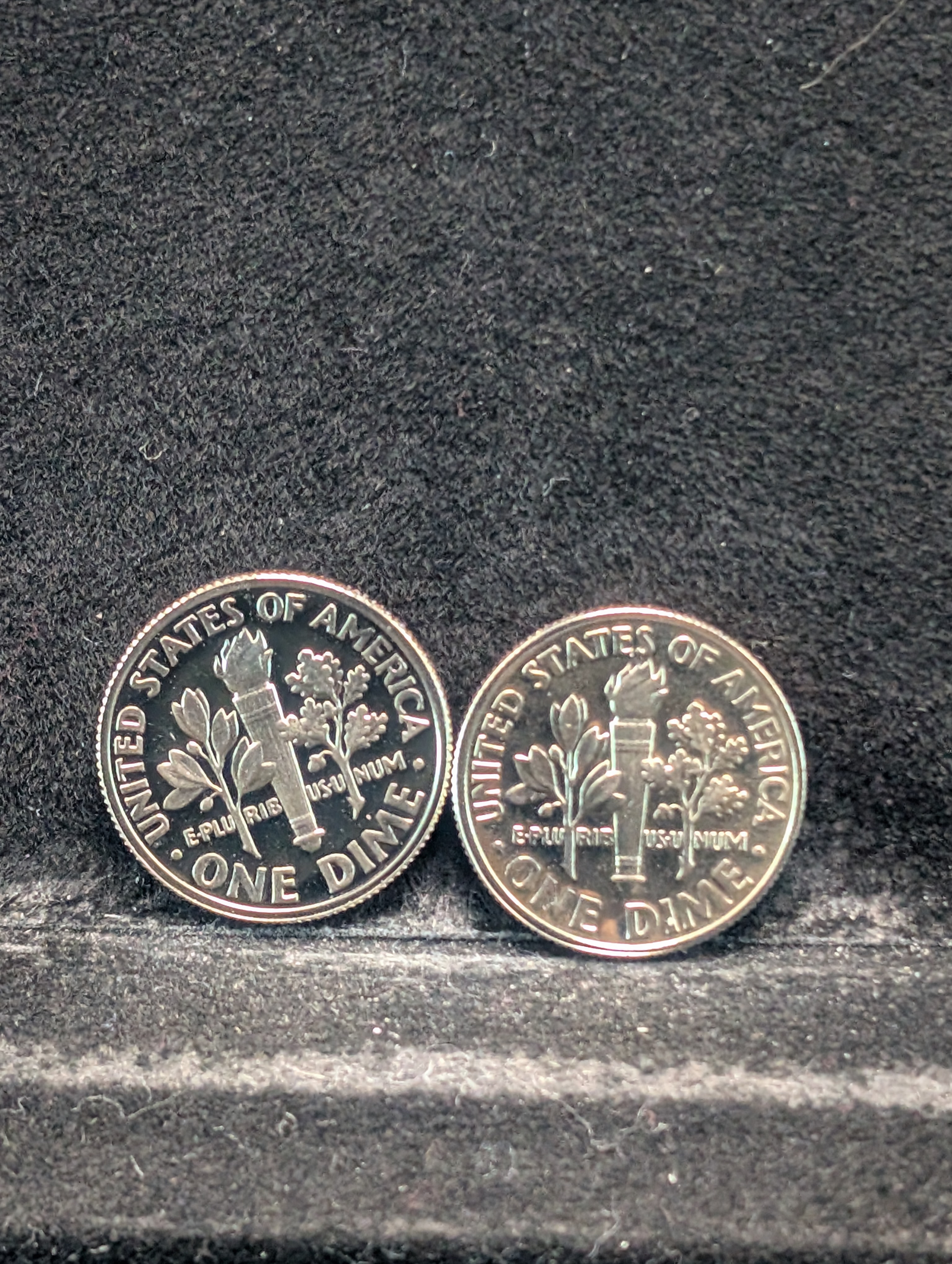 1986-S & 1989-S "Proof" Roosevelt Dimes