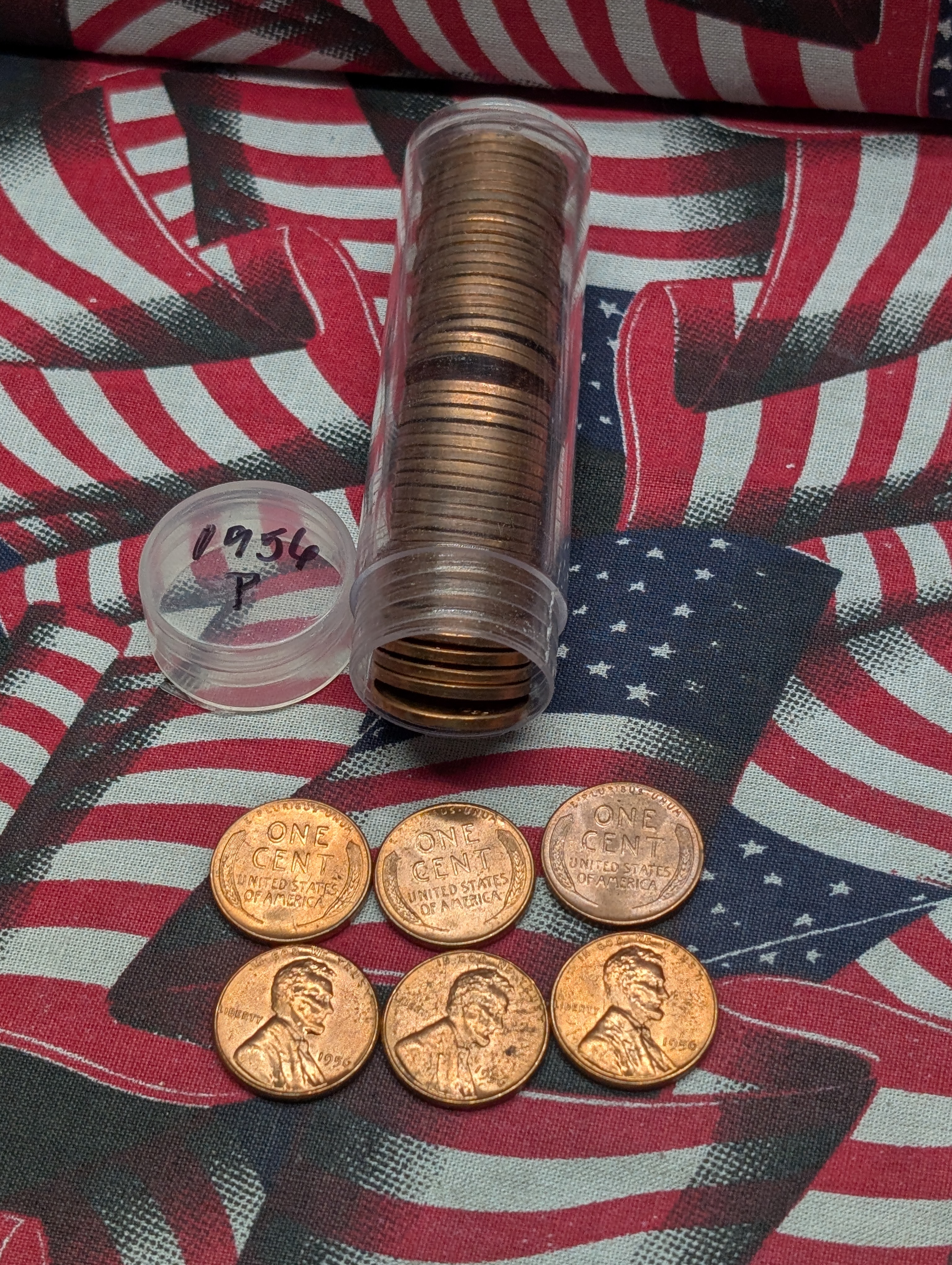 (50) 1956-P Lincoln Wheat Cents