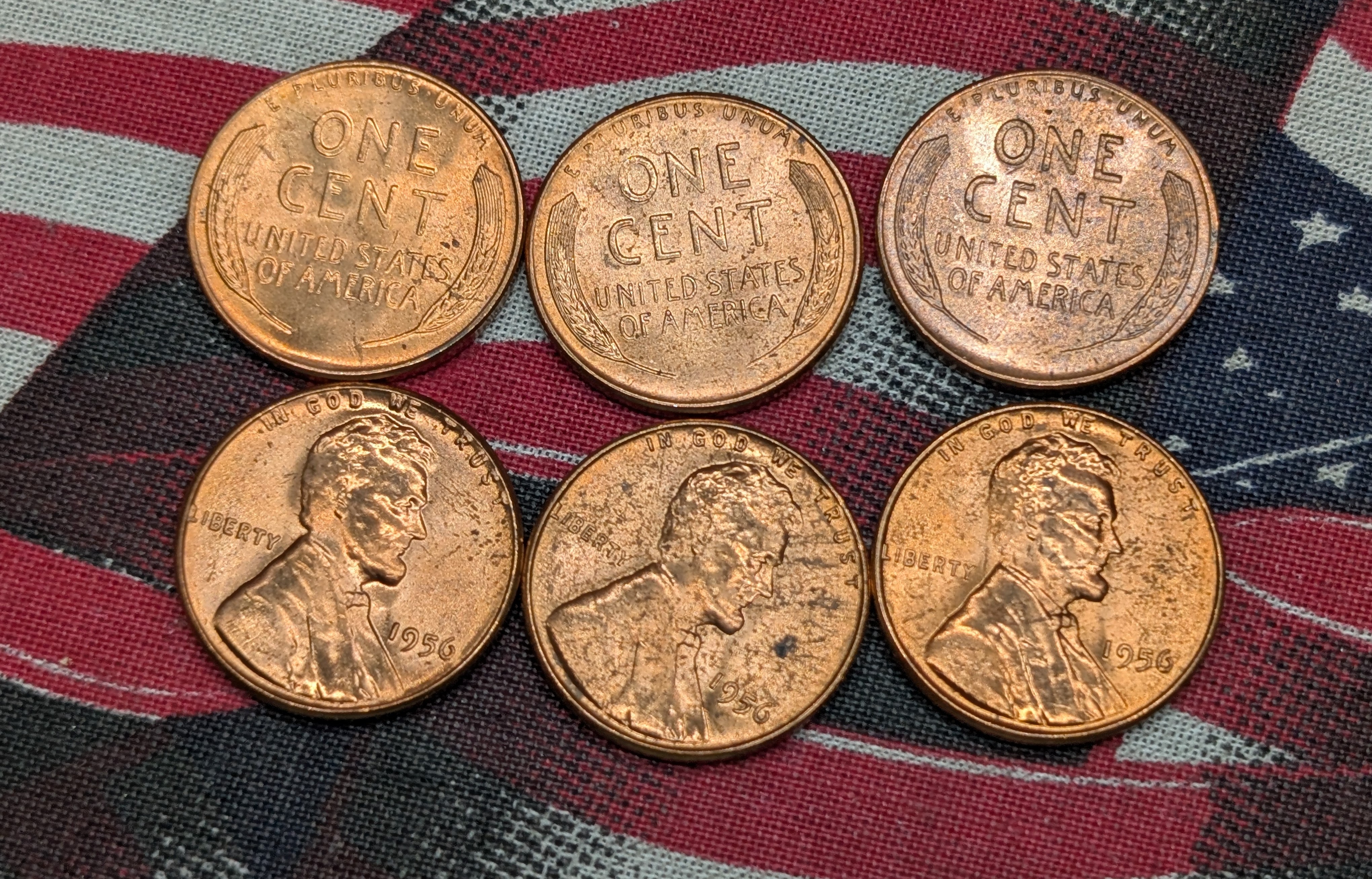 (50) 1956-P Lincoln Wheat Cents