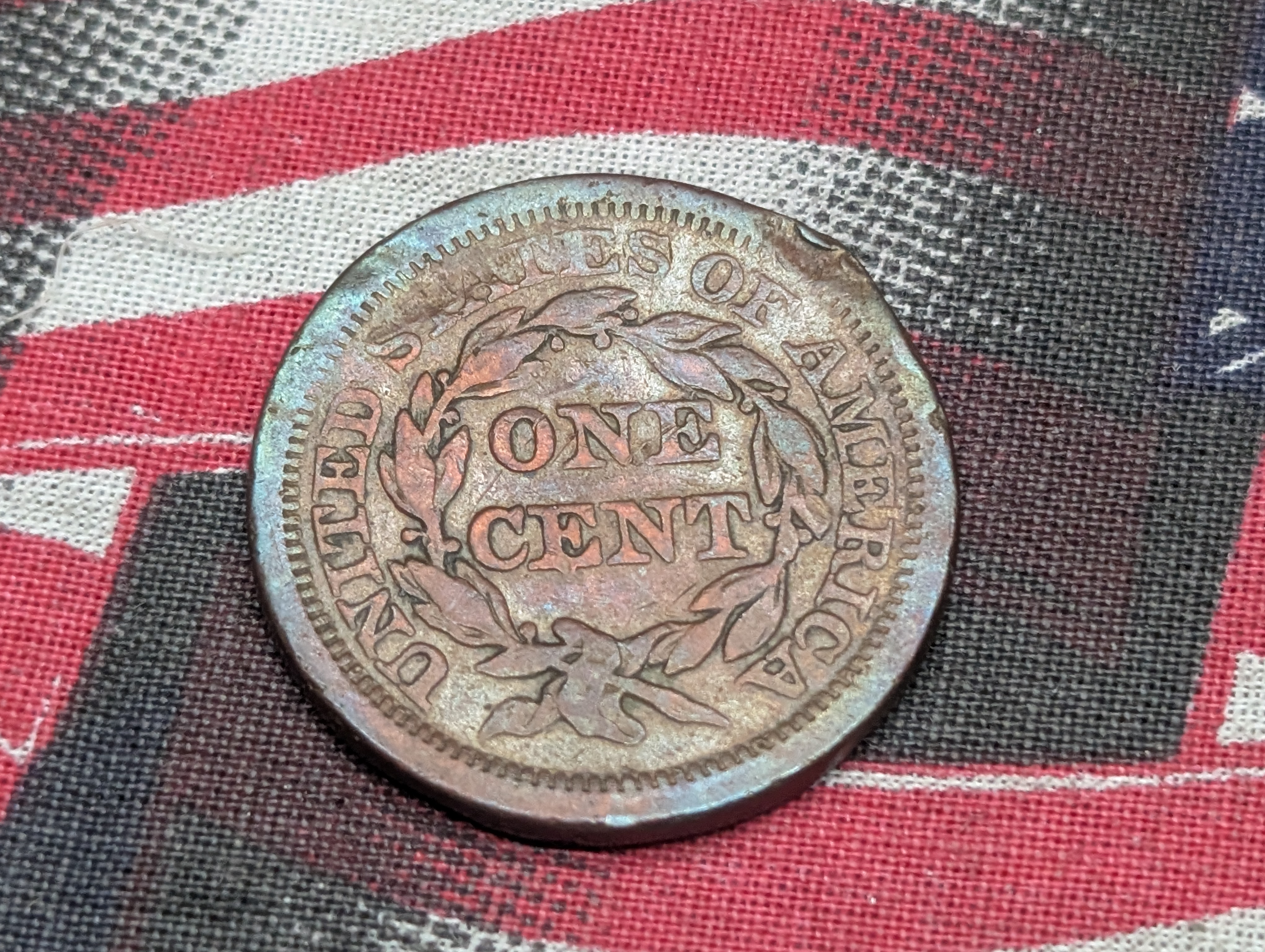 1850 U.S. Braided Hair Large Cent