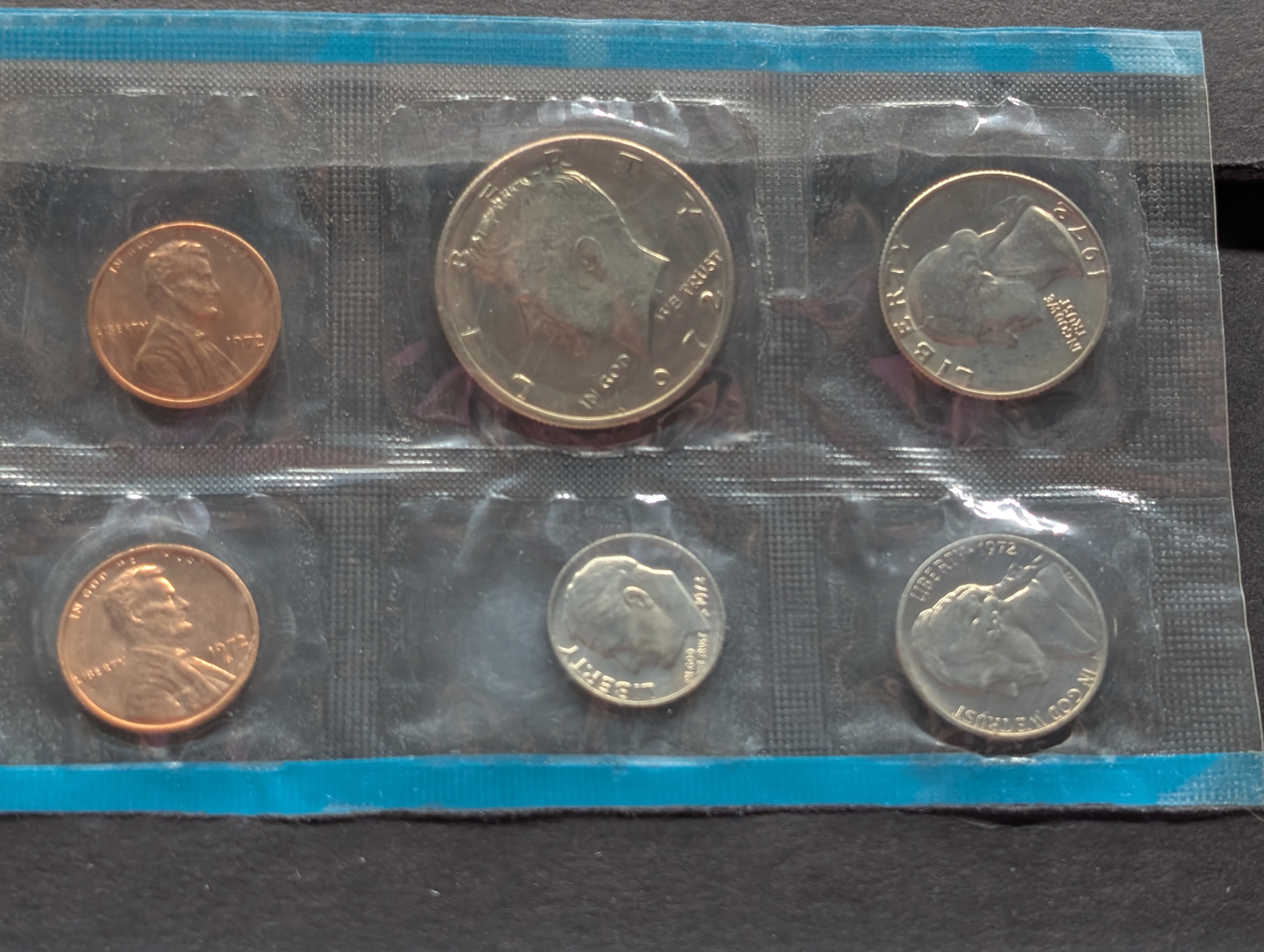 1972-P&D Unc. United States Mint Set W/ "S" Cent - Incorrect Envelope - Not 75' Set