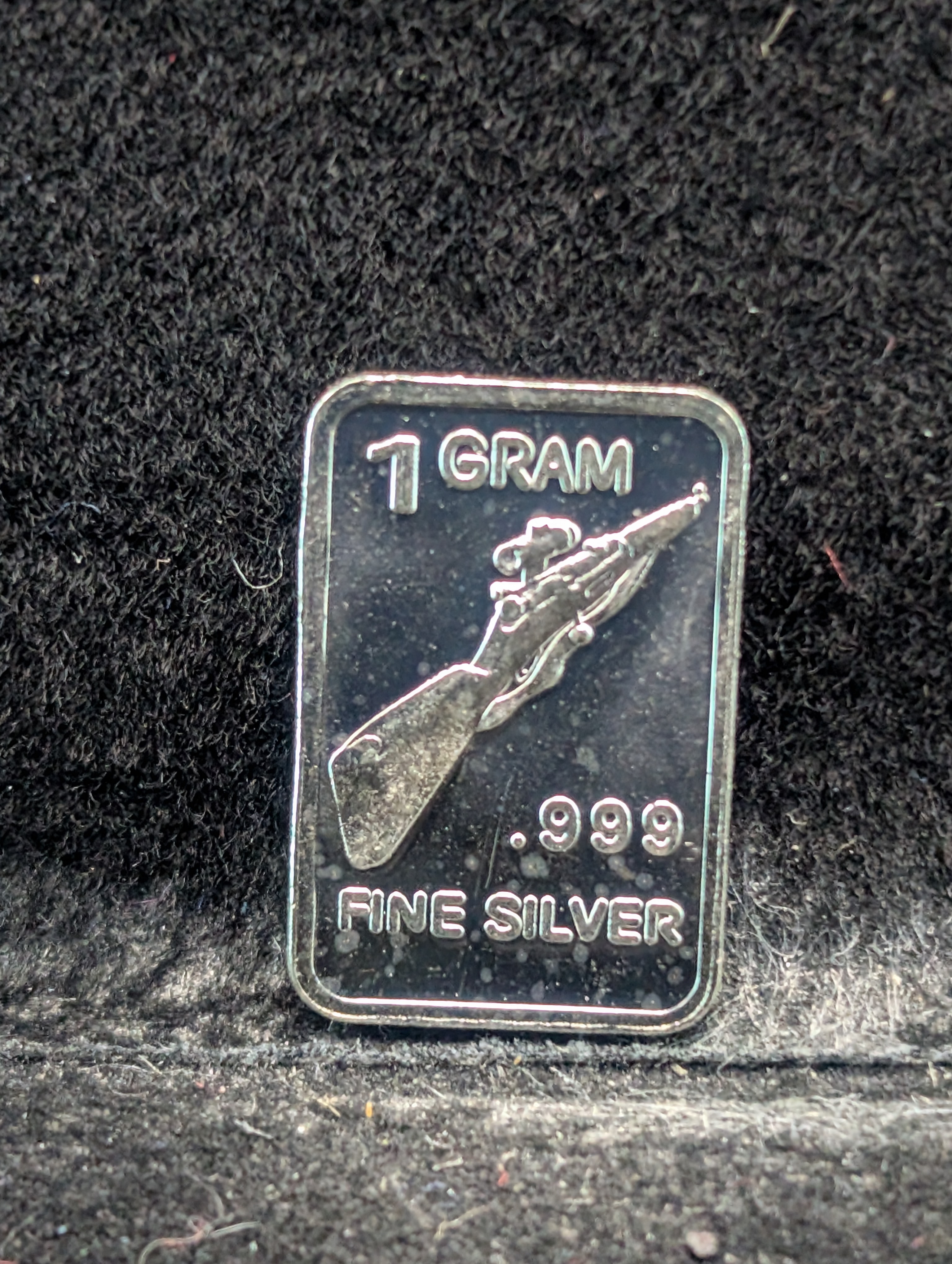 Personal Protection Device Design 1 Gram .999 Fine Silver Art Bar