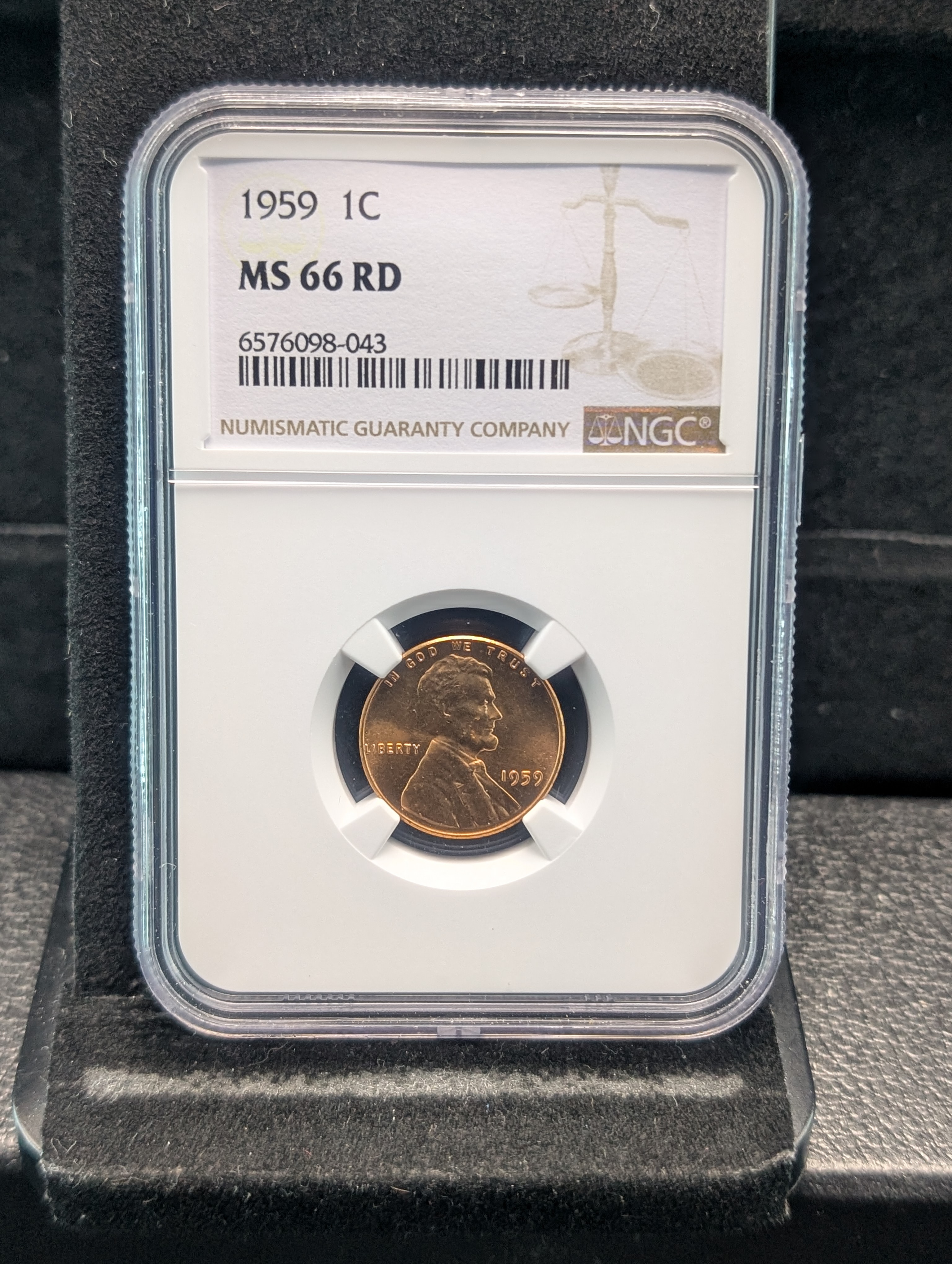 1959-P Lincoln Memorial Cent NGC MS 66 RD