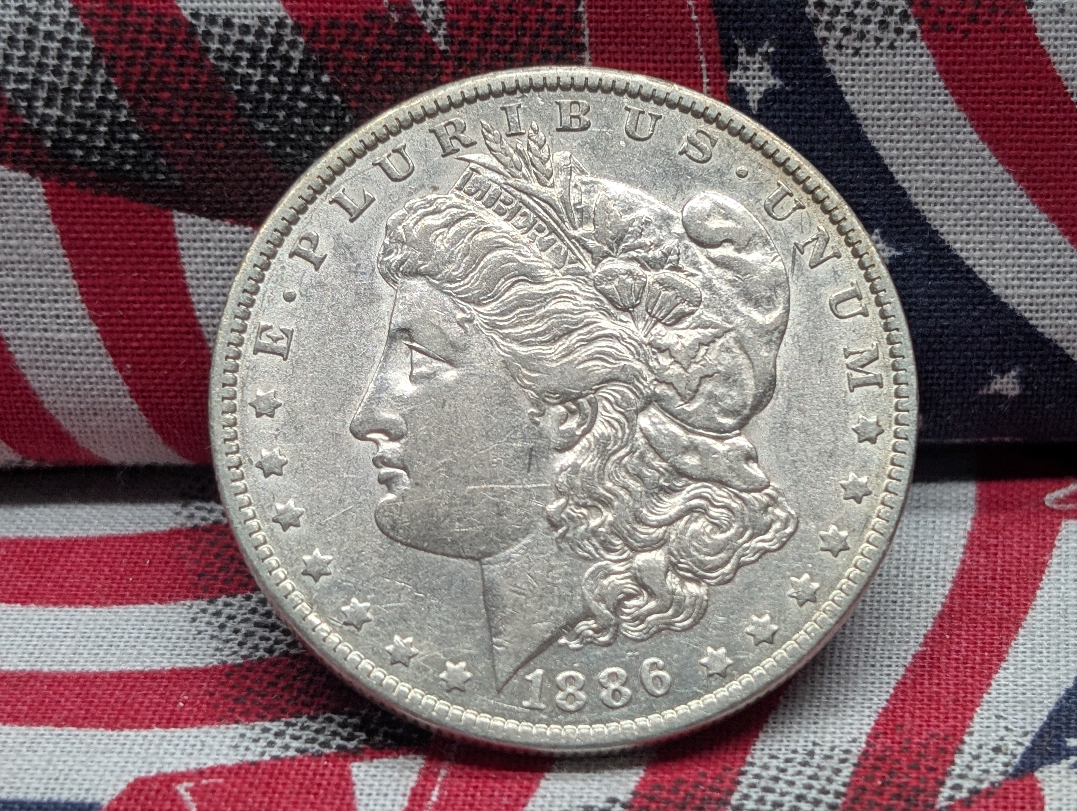 1886-O Morgan Dollar, 90% Silver, 26.73 g