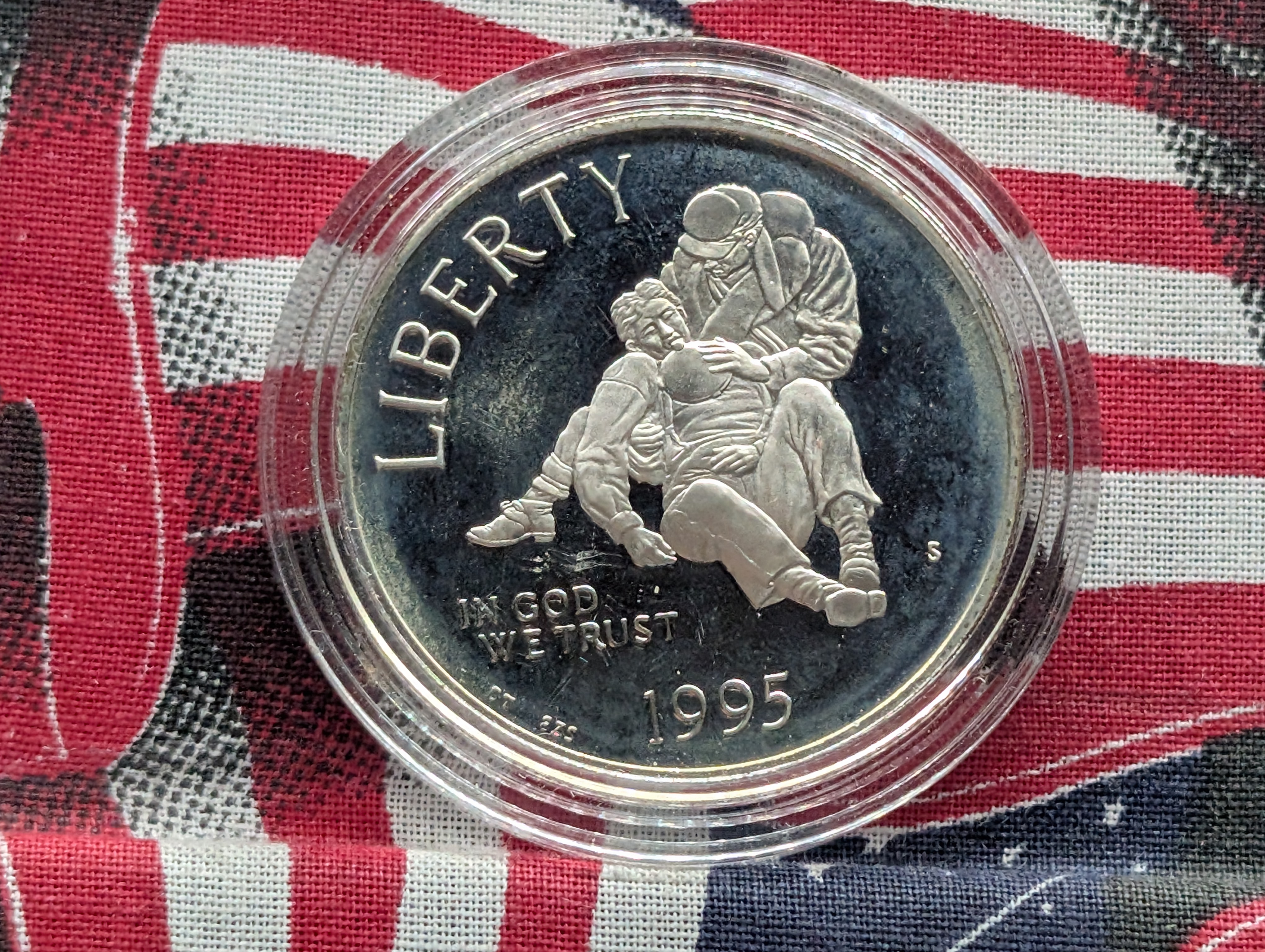 1995-S Civil War Battlefield Commemorative Silver One Dollar, 90% Silver