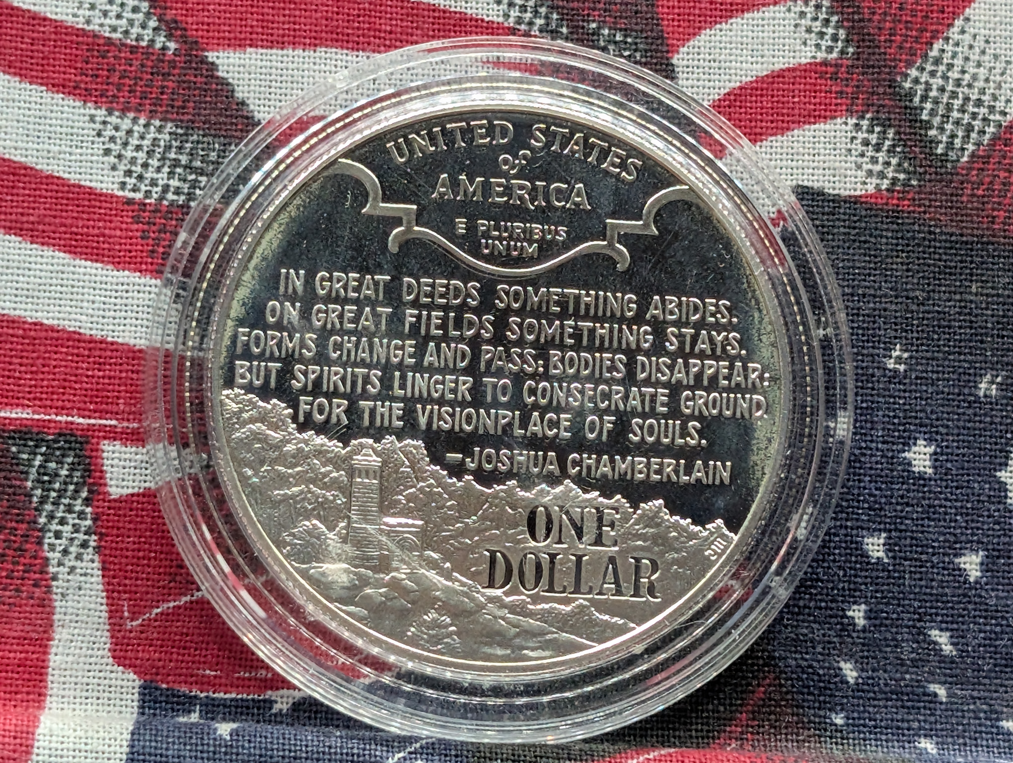 1995-S Civil War Battlefield Commemorative Silver One Dollar, 90% Silver