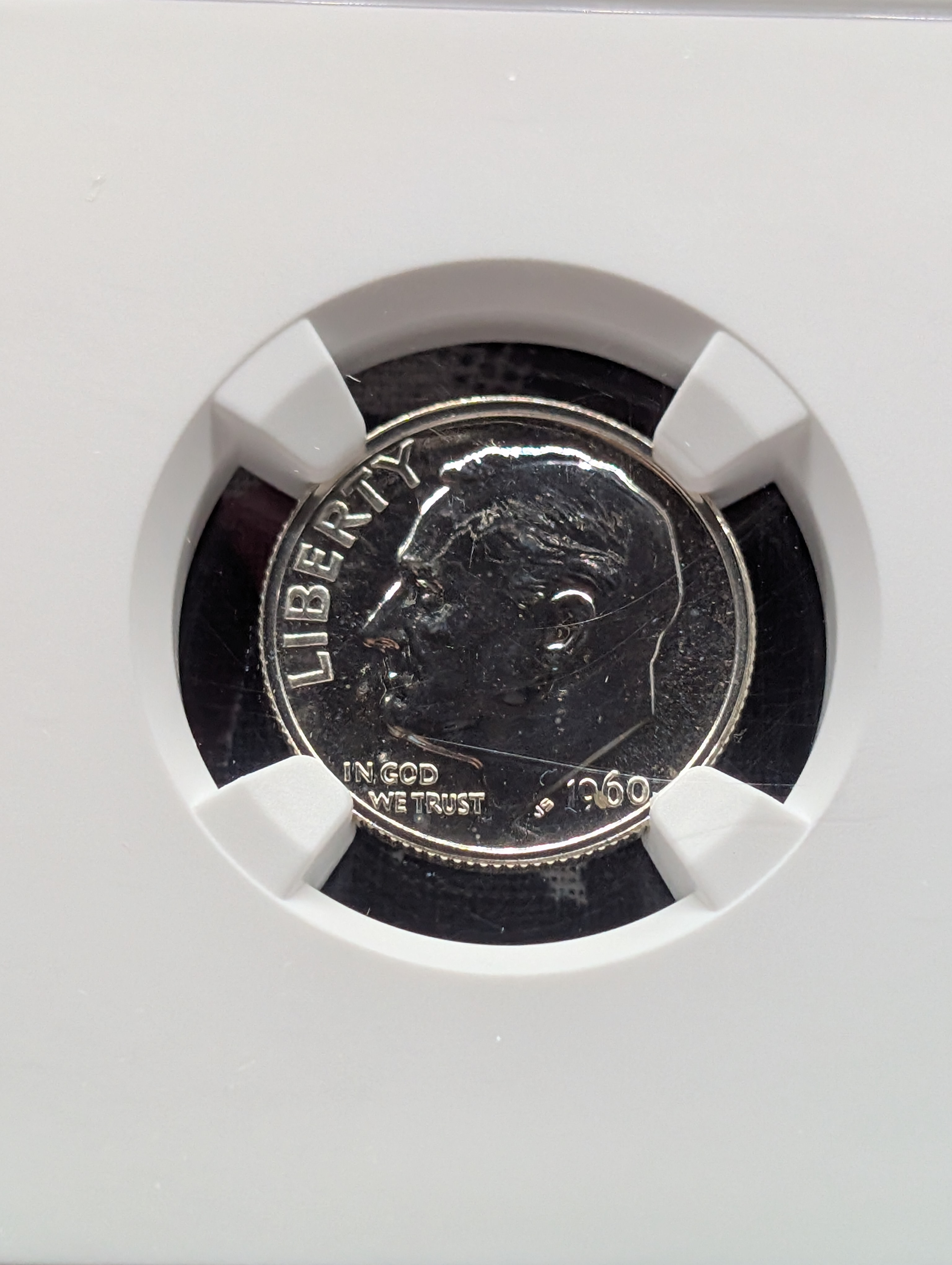 1960-P Roosevelt 90% Silver Dime NGC PF 68