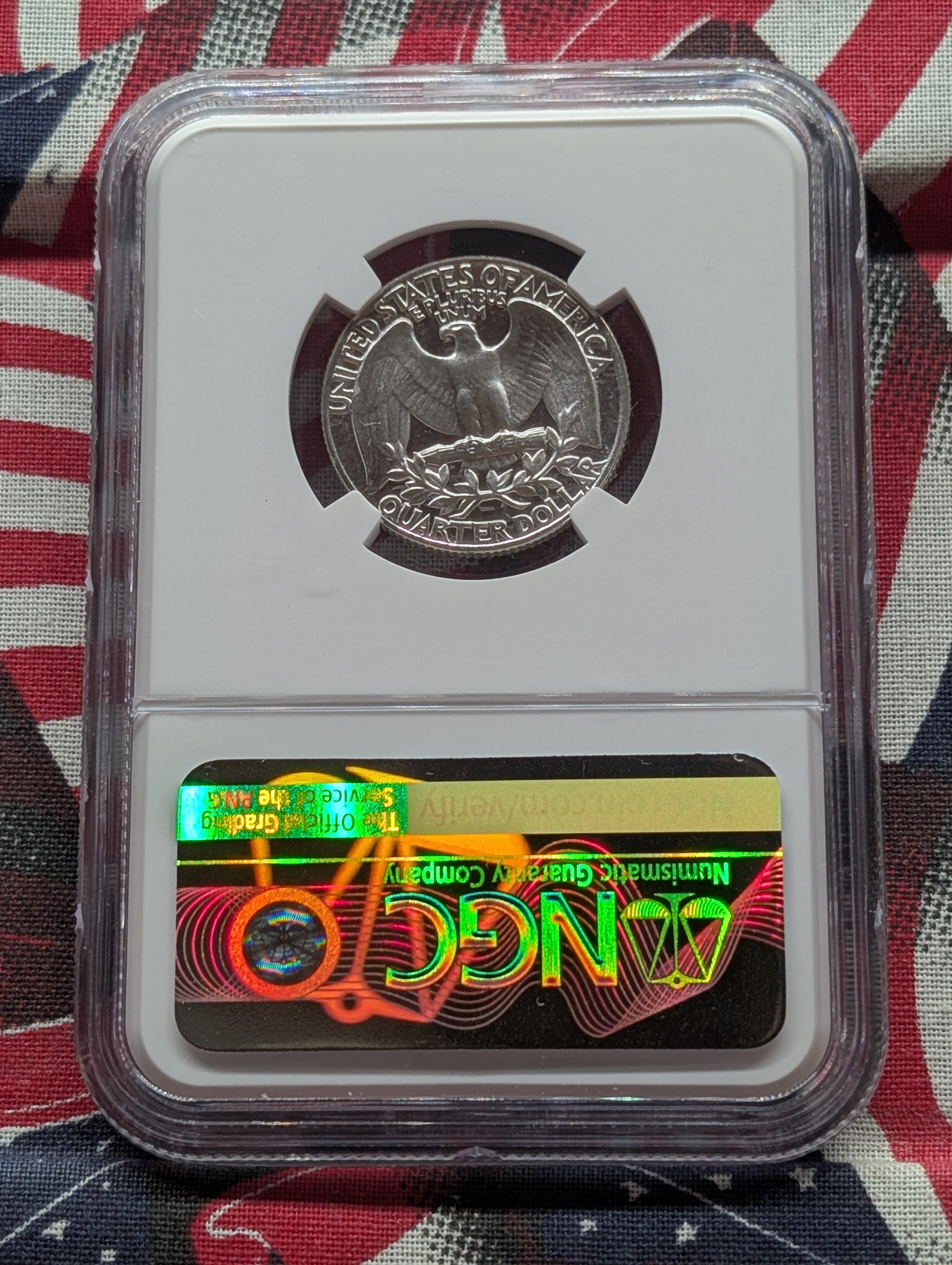 1961-P Washington 90% Silver Quarter NGC PF 67 Cameo