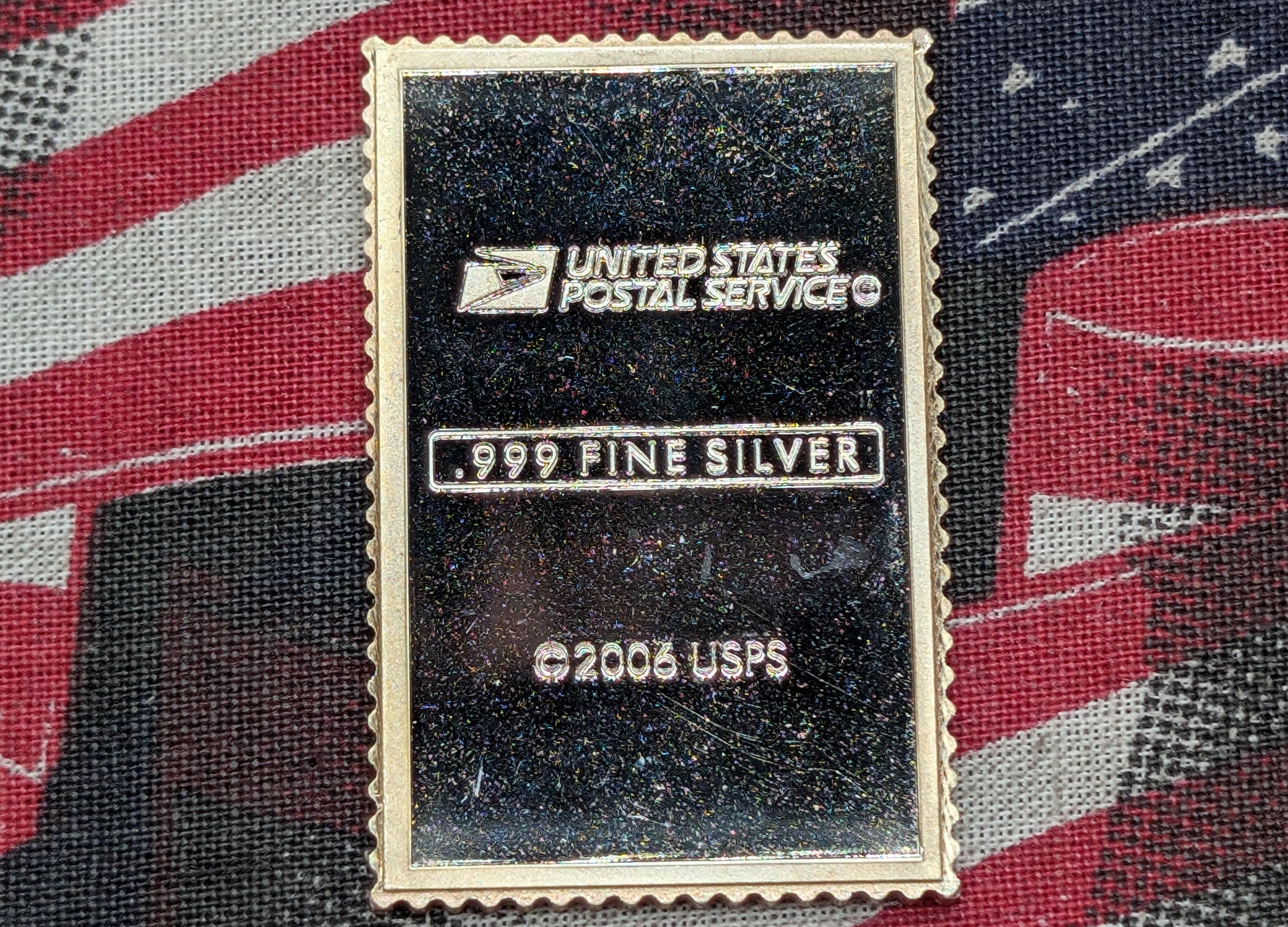 2006 USPS Greetings From Colorado Postage Stamp .999 Fine Silver Bar