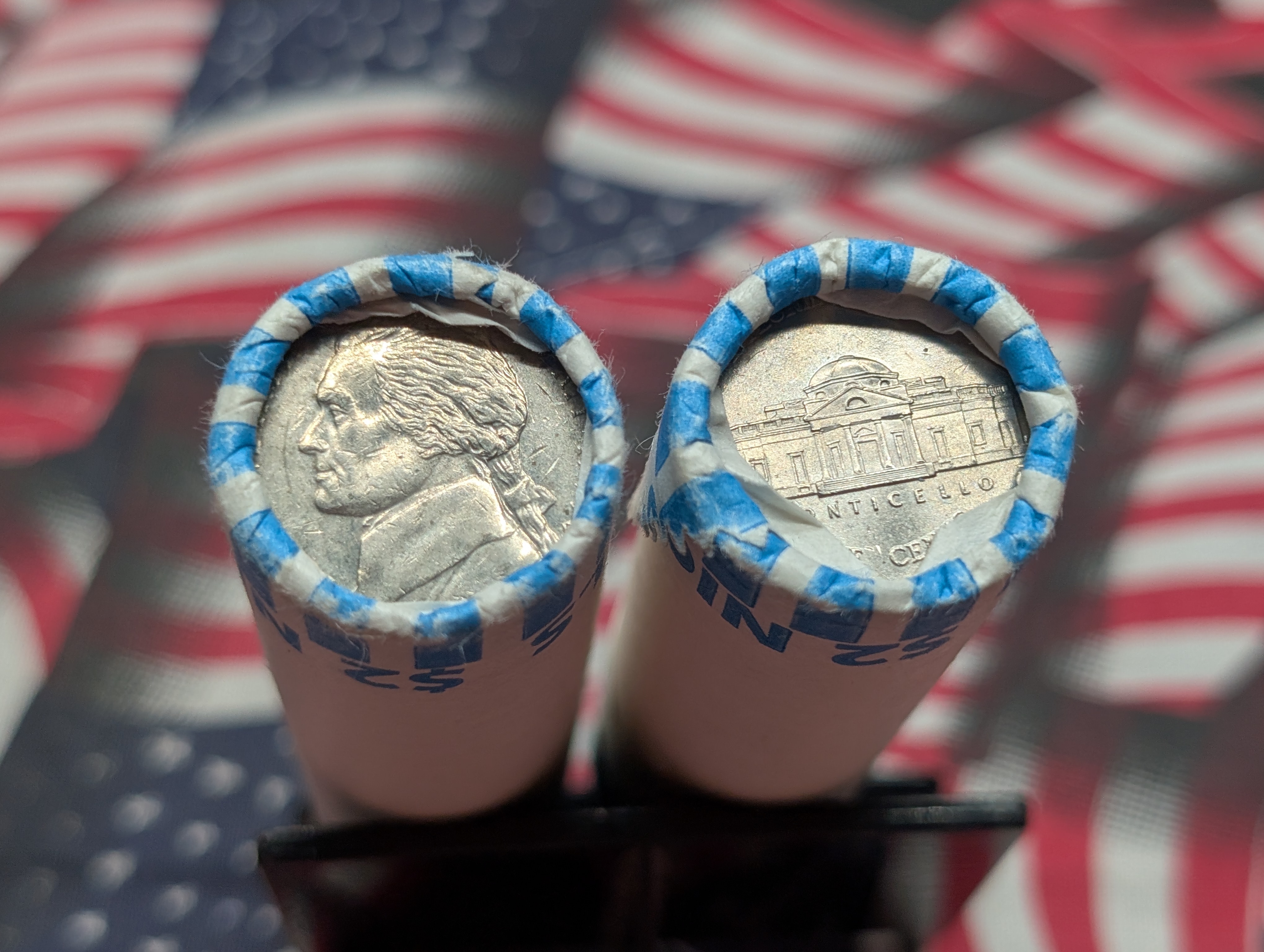 Two Rolls of Mixed Date Jefferson Nickels