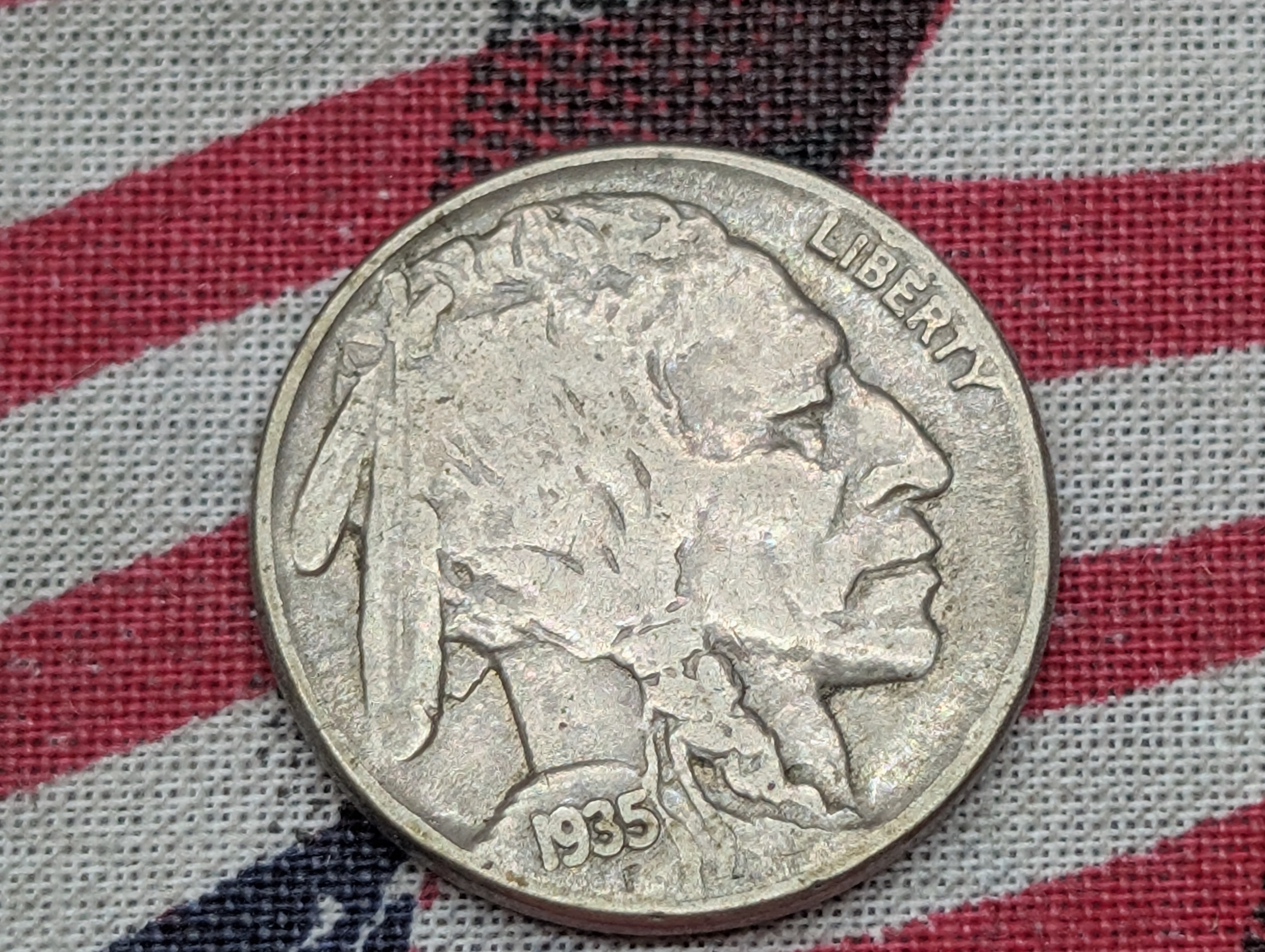 1935-P Indian Head Buffalo Nickel