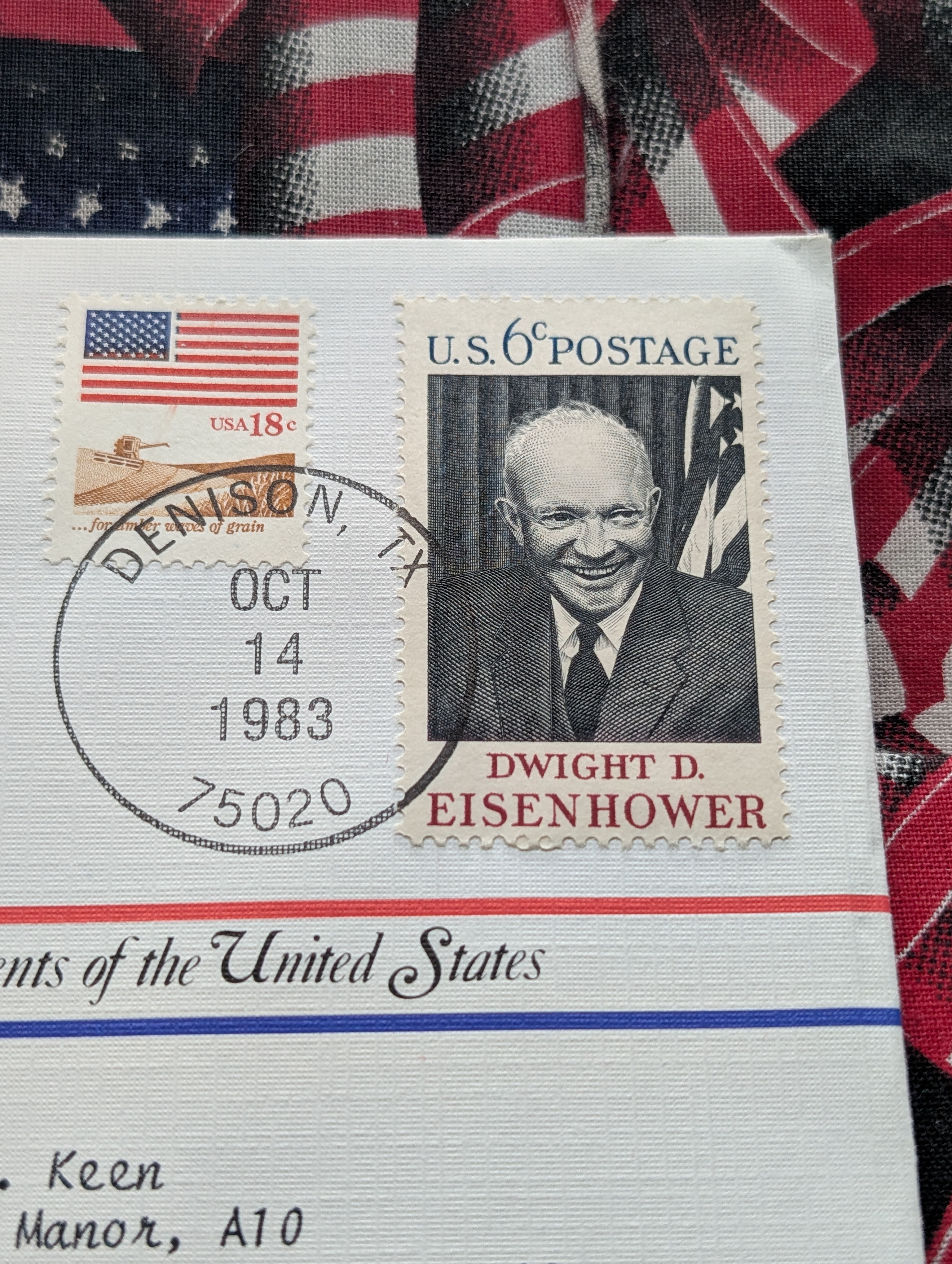 (4) Special Collector's Edition Of Official U.S. Mint Presidential Metal and Stamp, Including Kennedy, Eisenhower, Nixon and Johnson