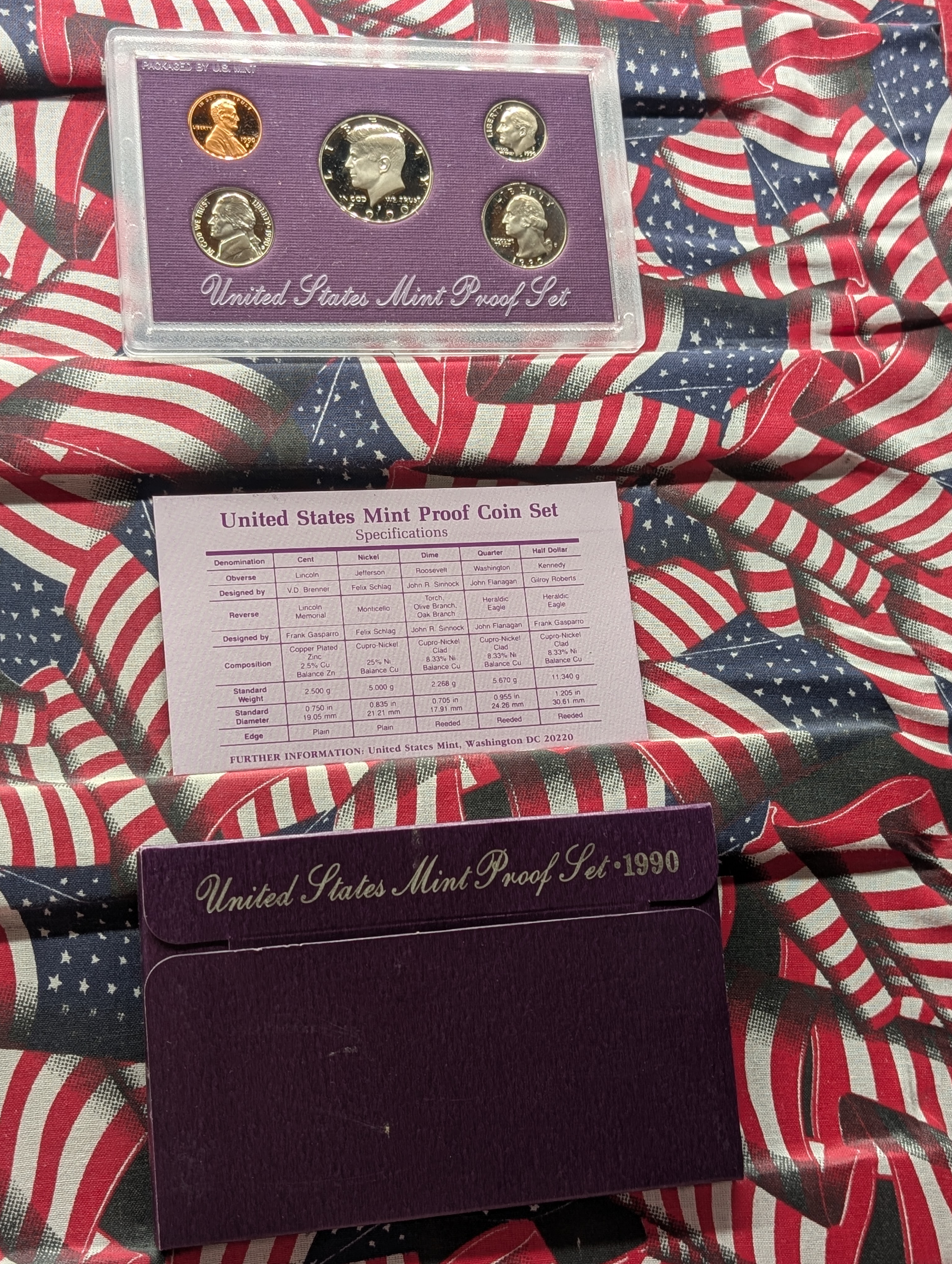 1990-S U.S. Mint Proof Set in OGP w/ COA
