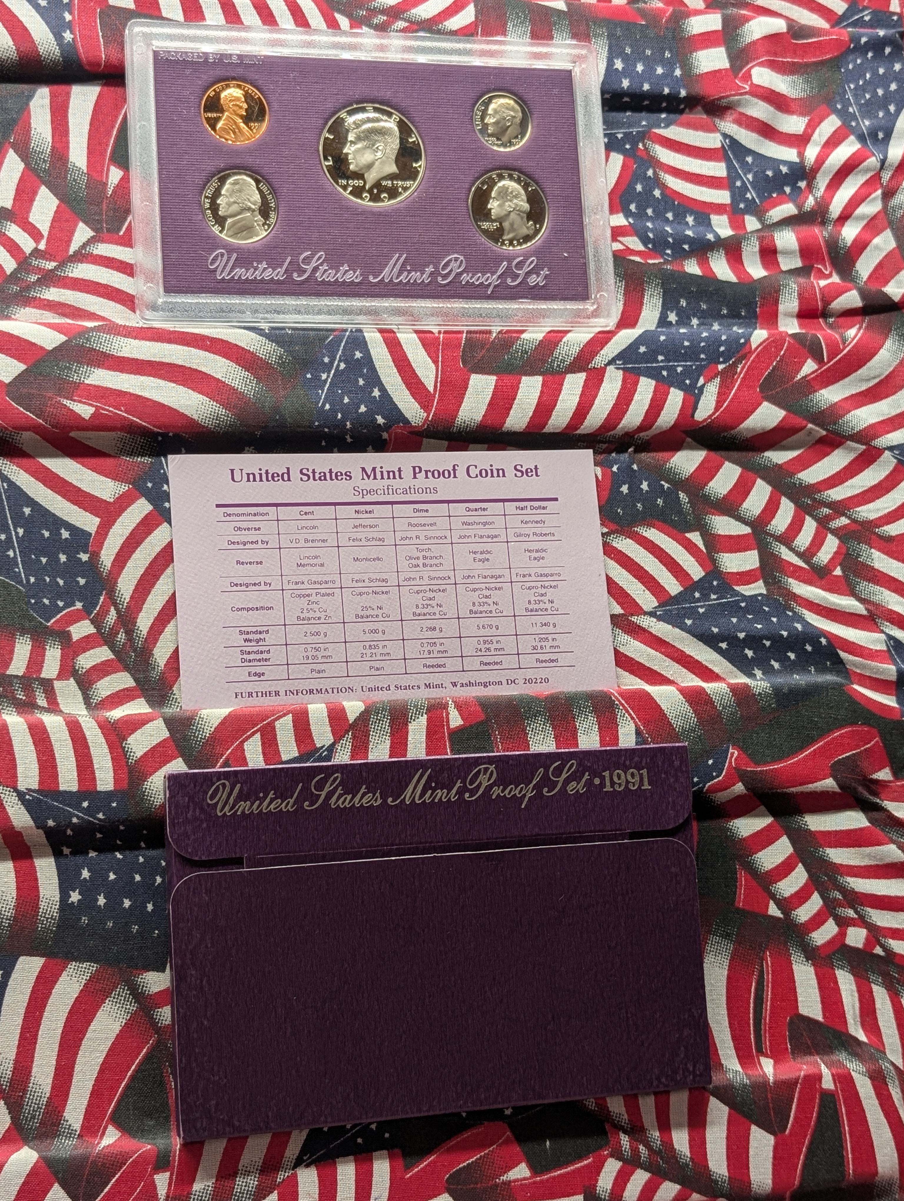 1991-S U.S. Mint Proof Set in OGP w/ COA