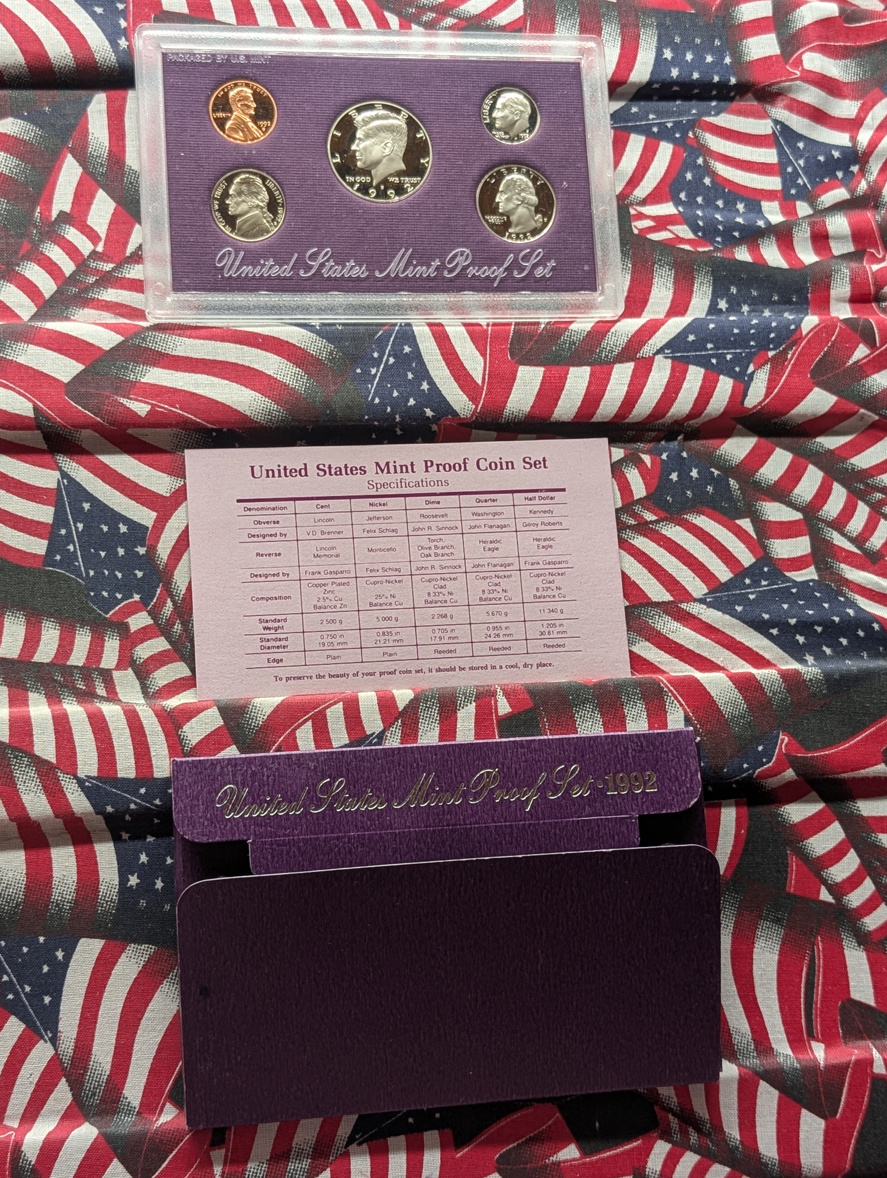 1992-S U.S. Mint Proof Set in OGP w/ COA