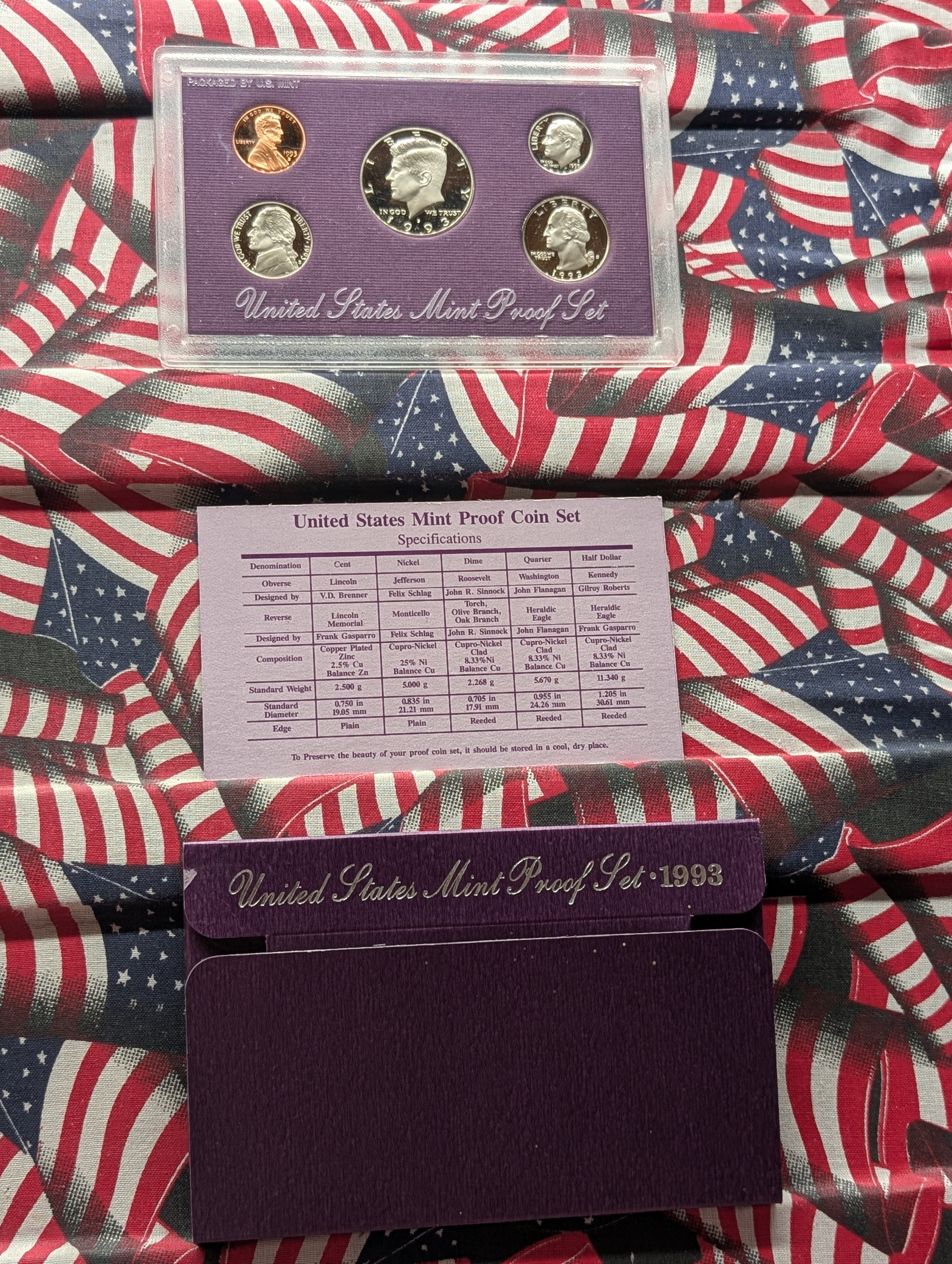 1993-S U.S. Mint Proof Set in OGP w/ COA