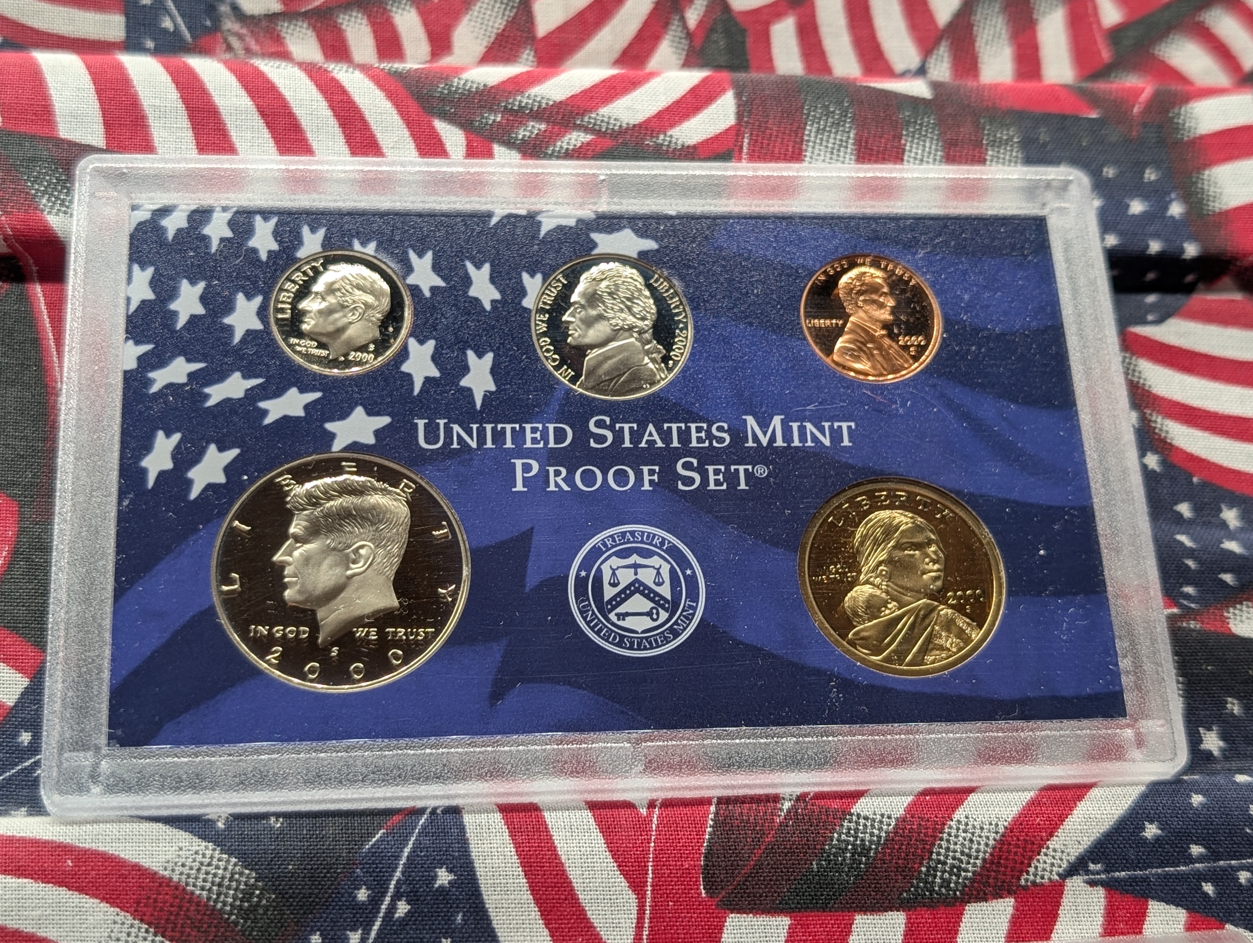 2000-S U.S. Mint Proof Set with State Quarters in OGP w/ COA
