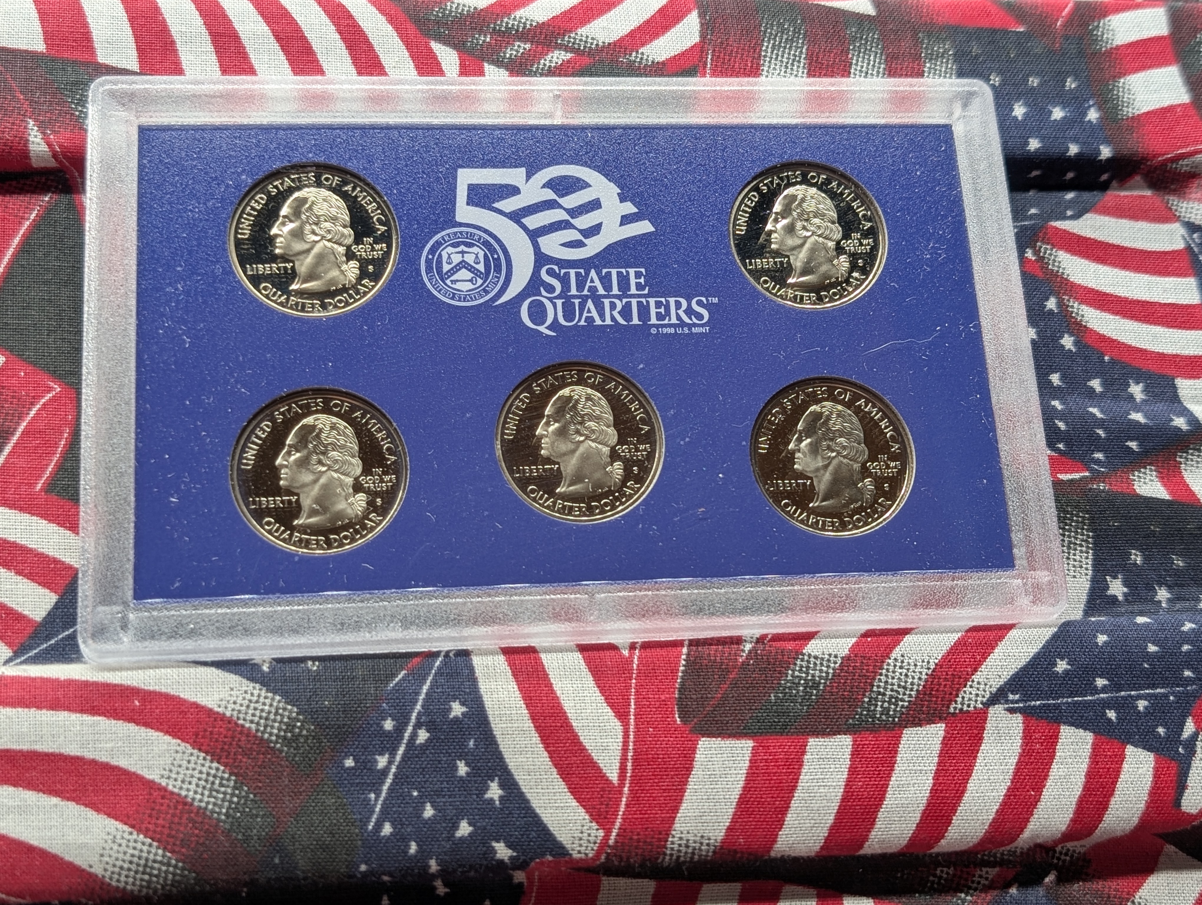 2000-S U.S. Mint Proof Set with State Quarters in OGP w/ COA