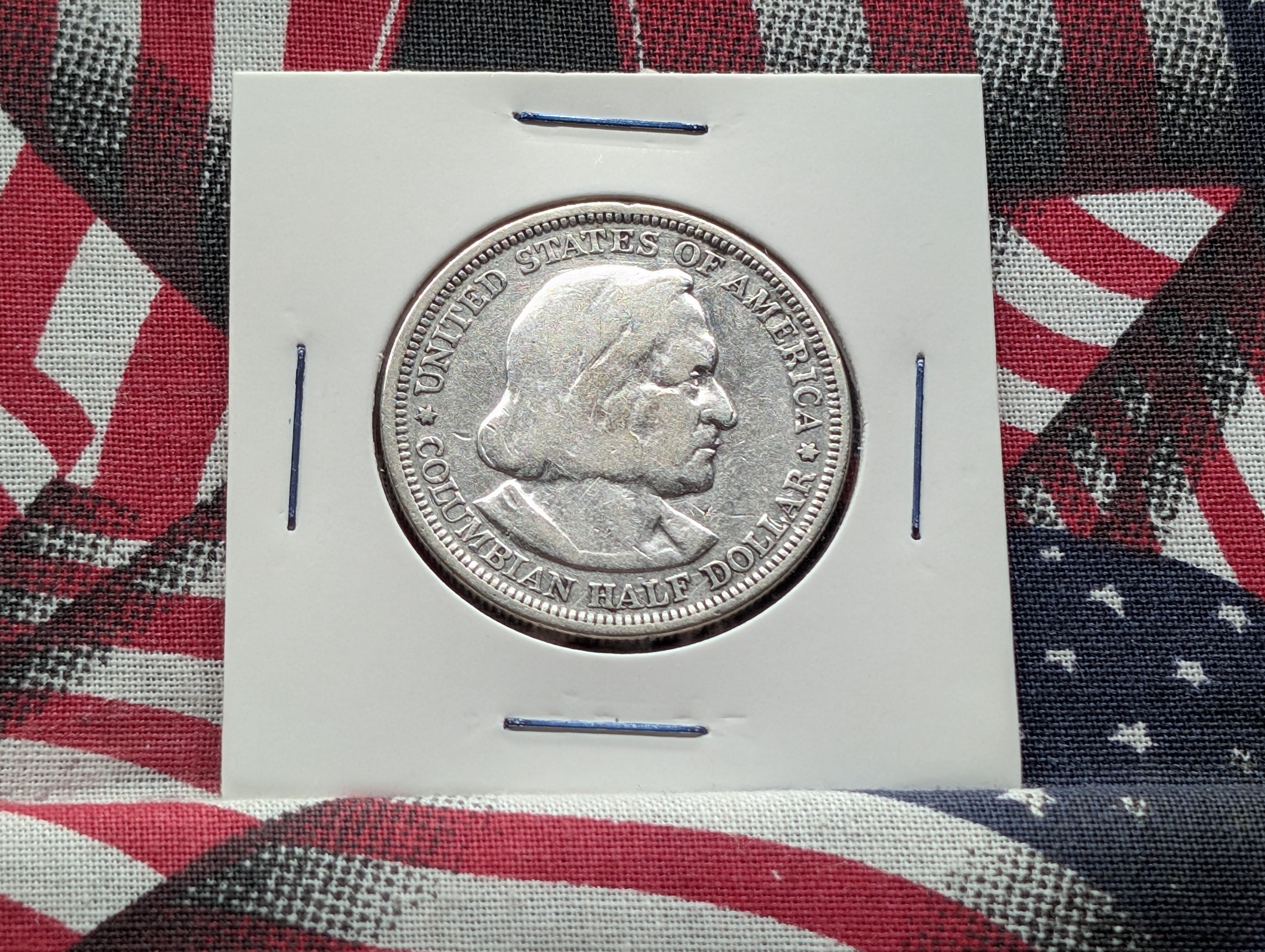 1892 Columbian Exposition Silver Half Dollar, 90% Silver