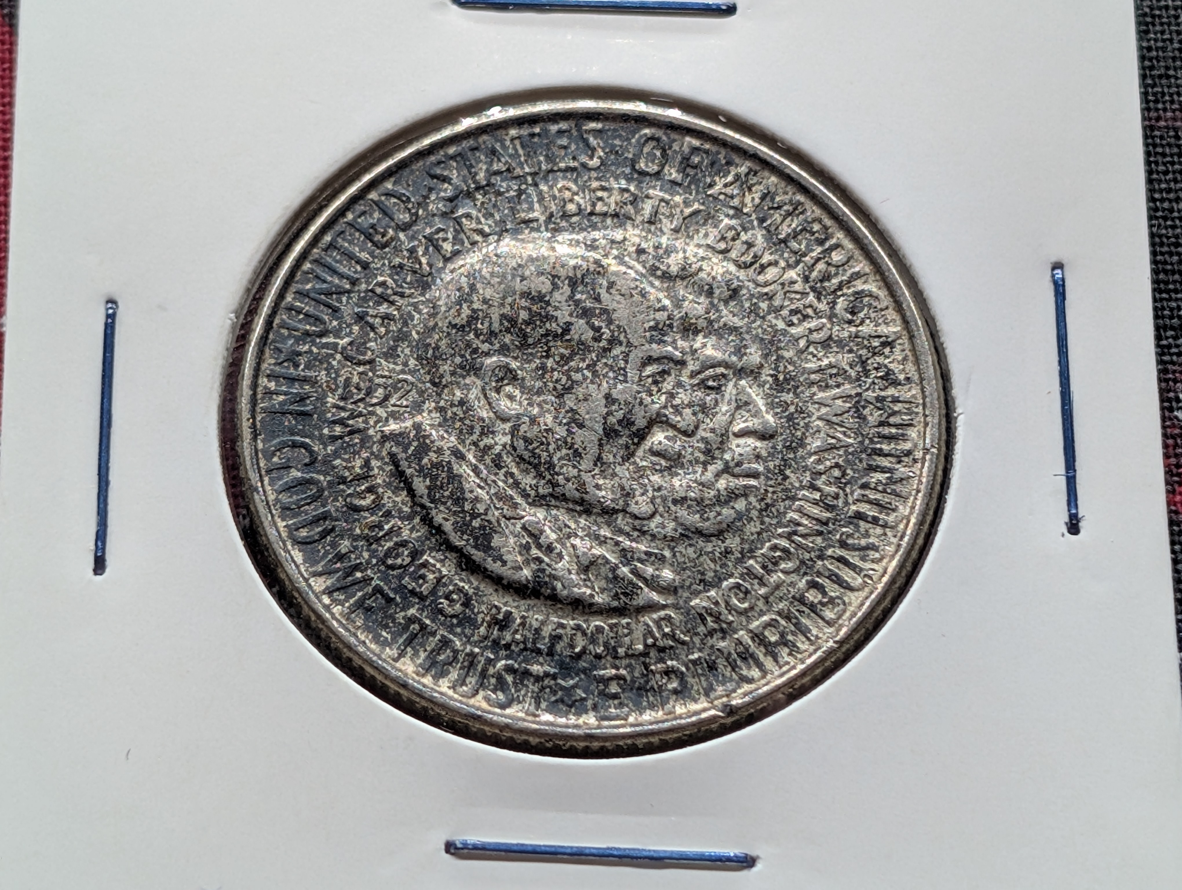 1952-P Carver-Washington Comm. Half Dollar, 90% Silver