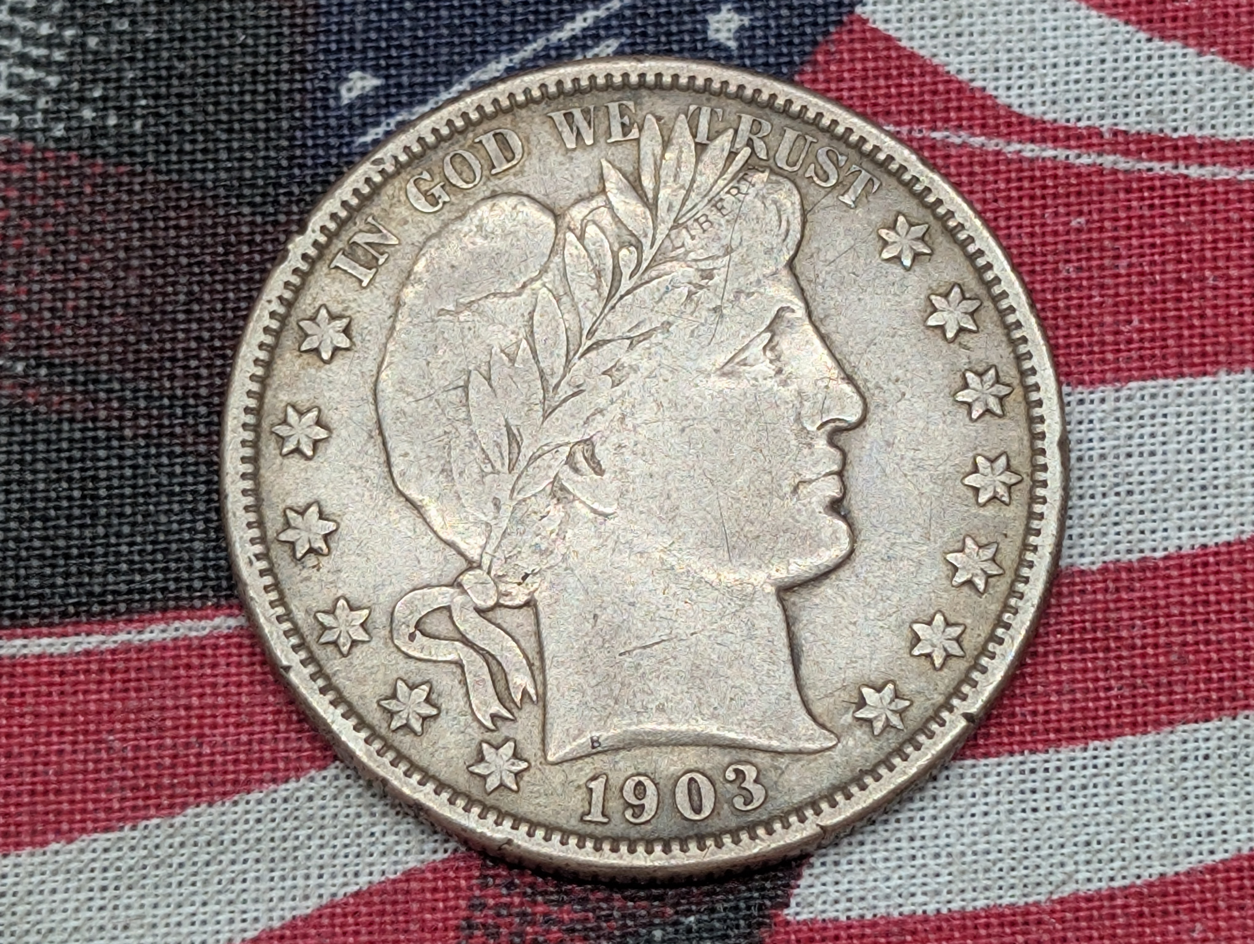 1903-O Barber 90% Silver Half Dollar
