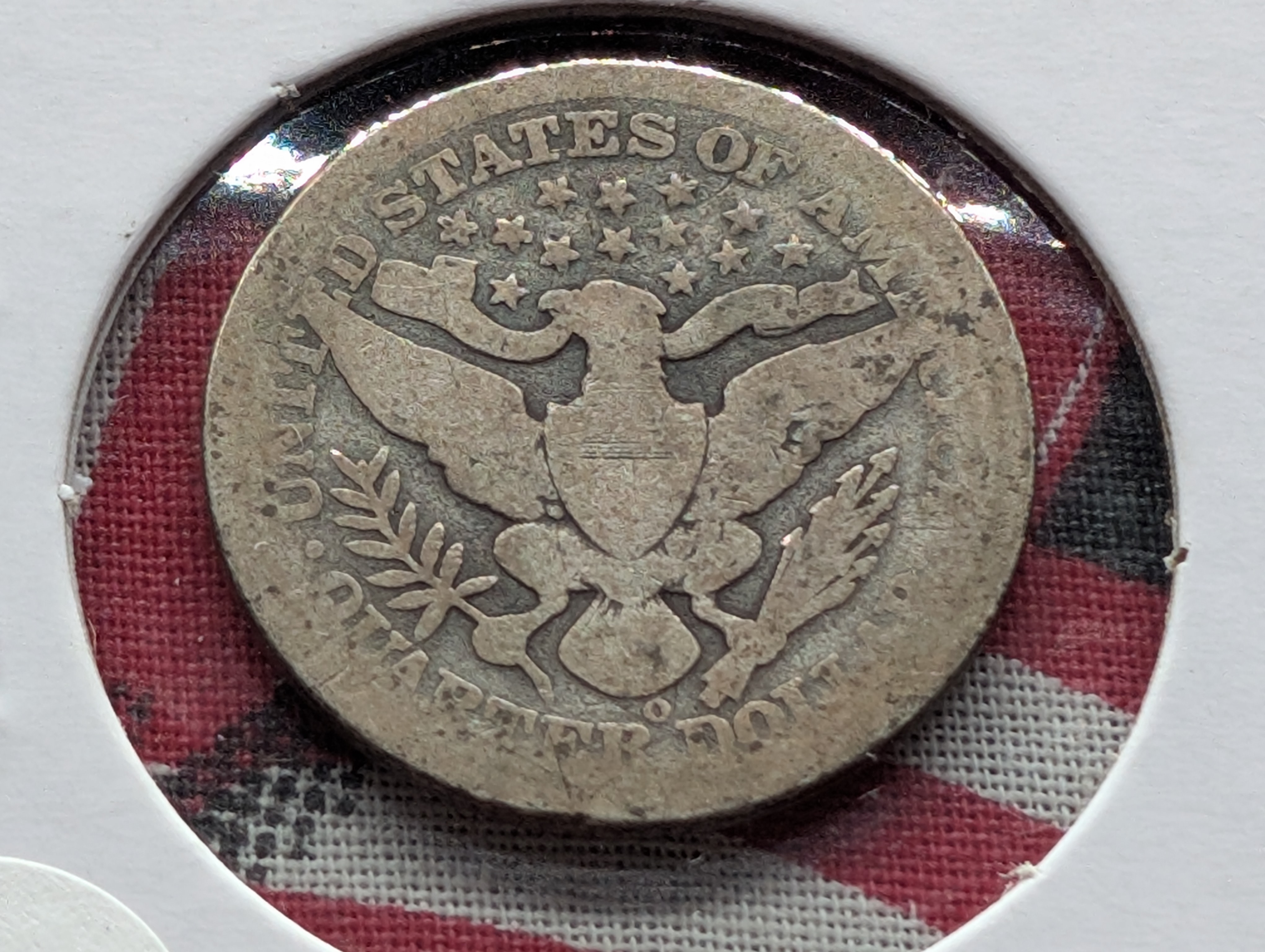 1897-O Barber 90% Silver Quarter