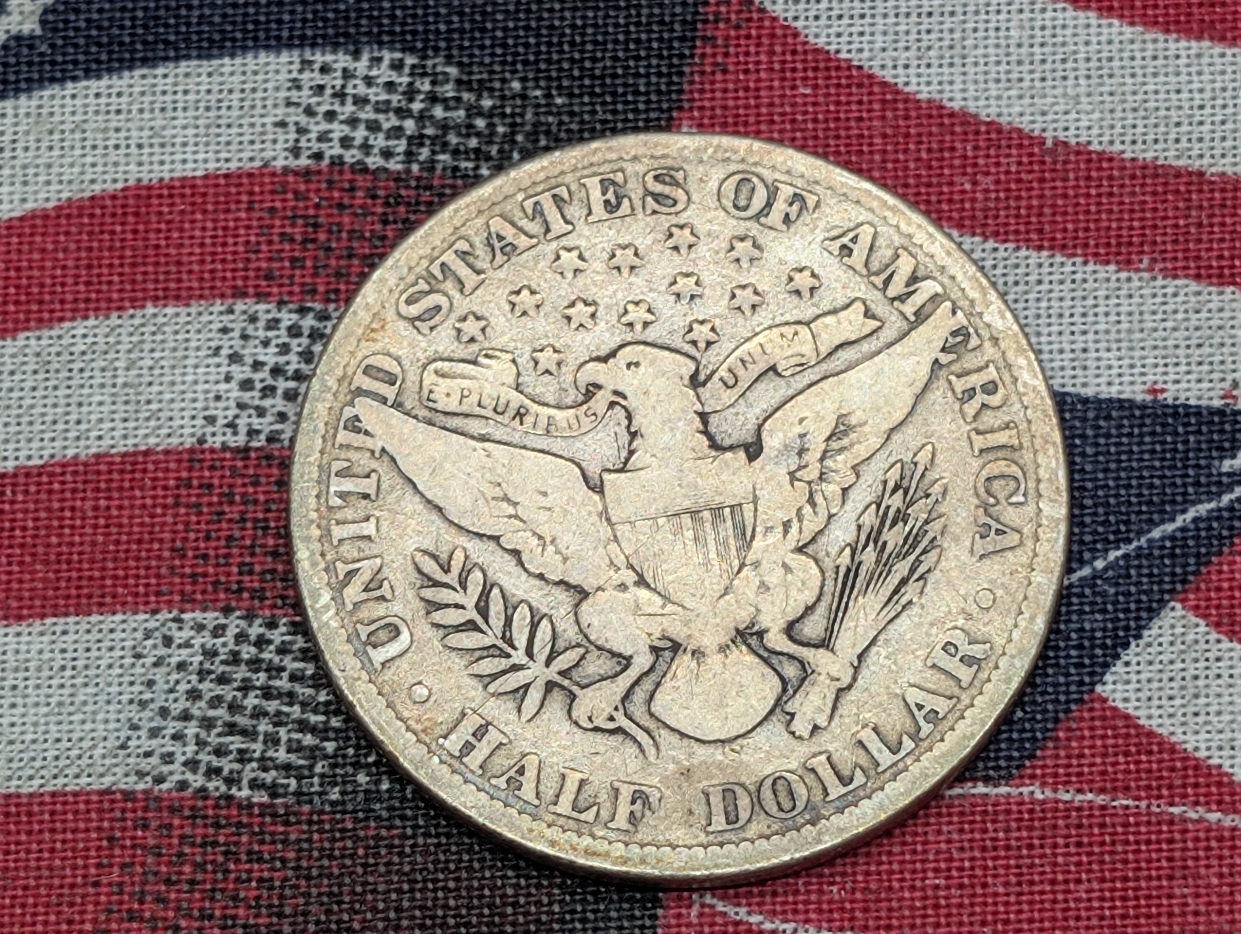 1910-S Barber 90% Silver Half Dollar