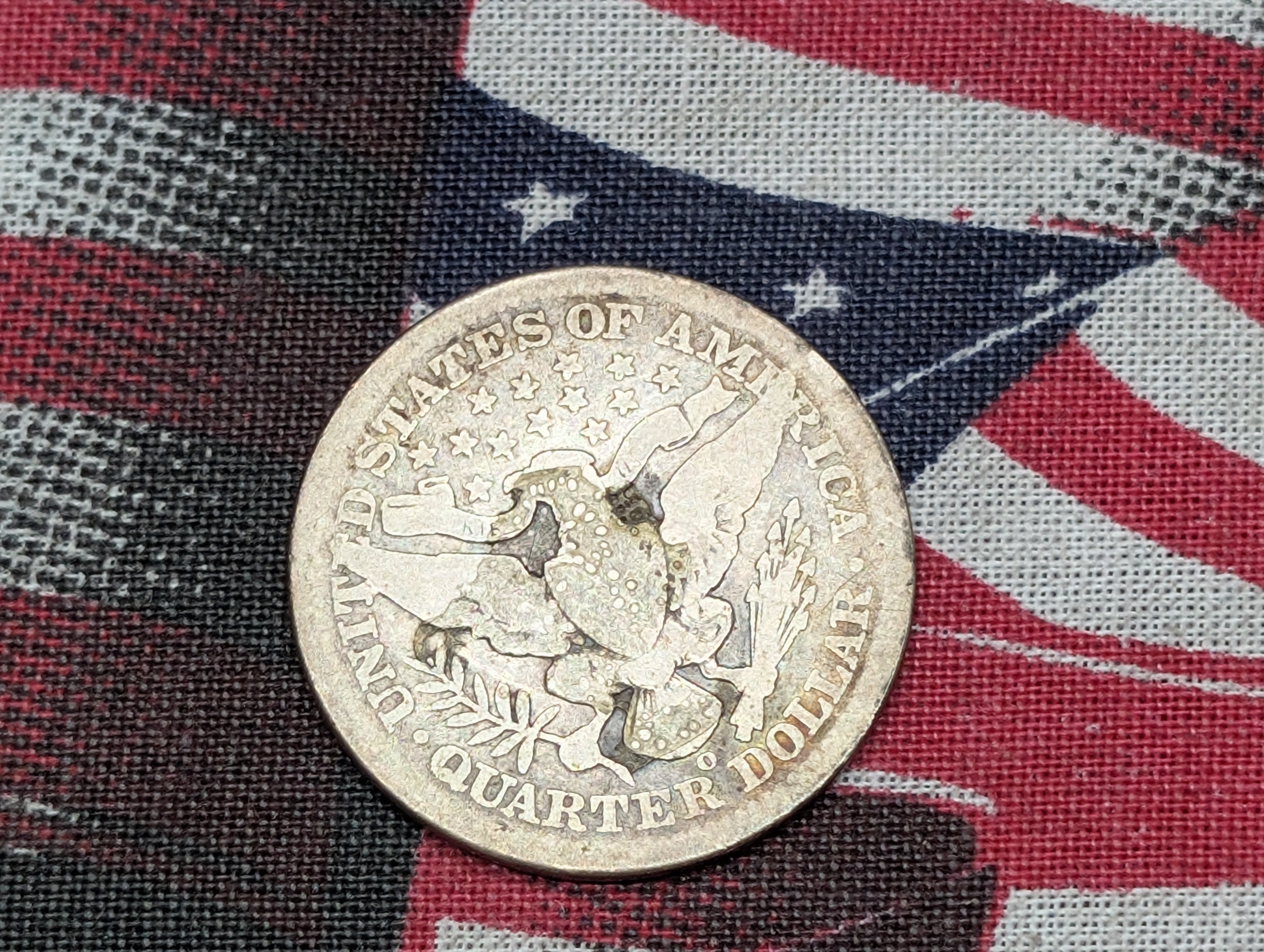 1904-O Barber 90% Silver Quarter