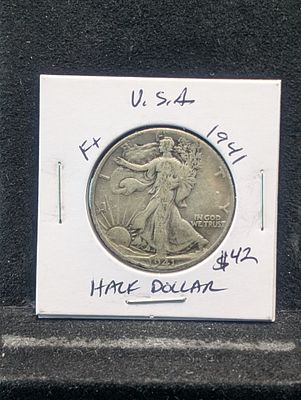 1941-P 90% Silver Walking Liberty Half Dollar - WWII Era! Condition PLEASE NOTE Some coins may 