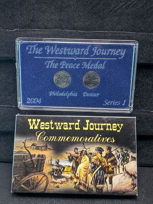 2004 P&D The Peace Medal Westward Journey Series One Jefferson Nickel Set. 2004 P&amp;D The 