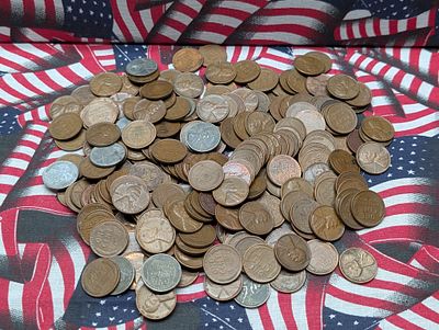Approximately 210 Assorted Date Lincoln Wheat Cents Condition PLEASE NOTE Some coins may have a 