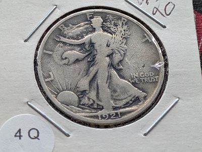 1921-S Walking Liberty 90% Silver Half Dollar Condition PLEASE NOTE Some coins may have a grade 