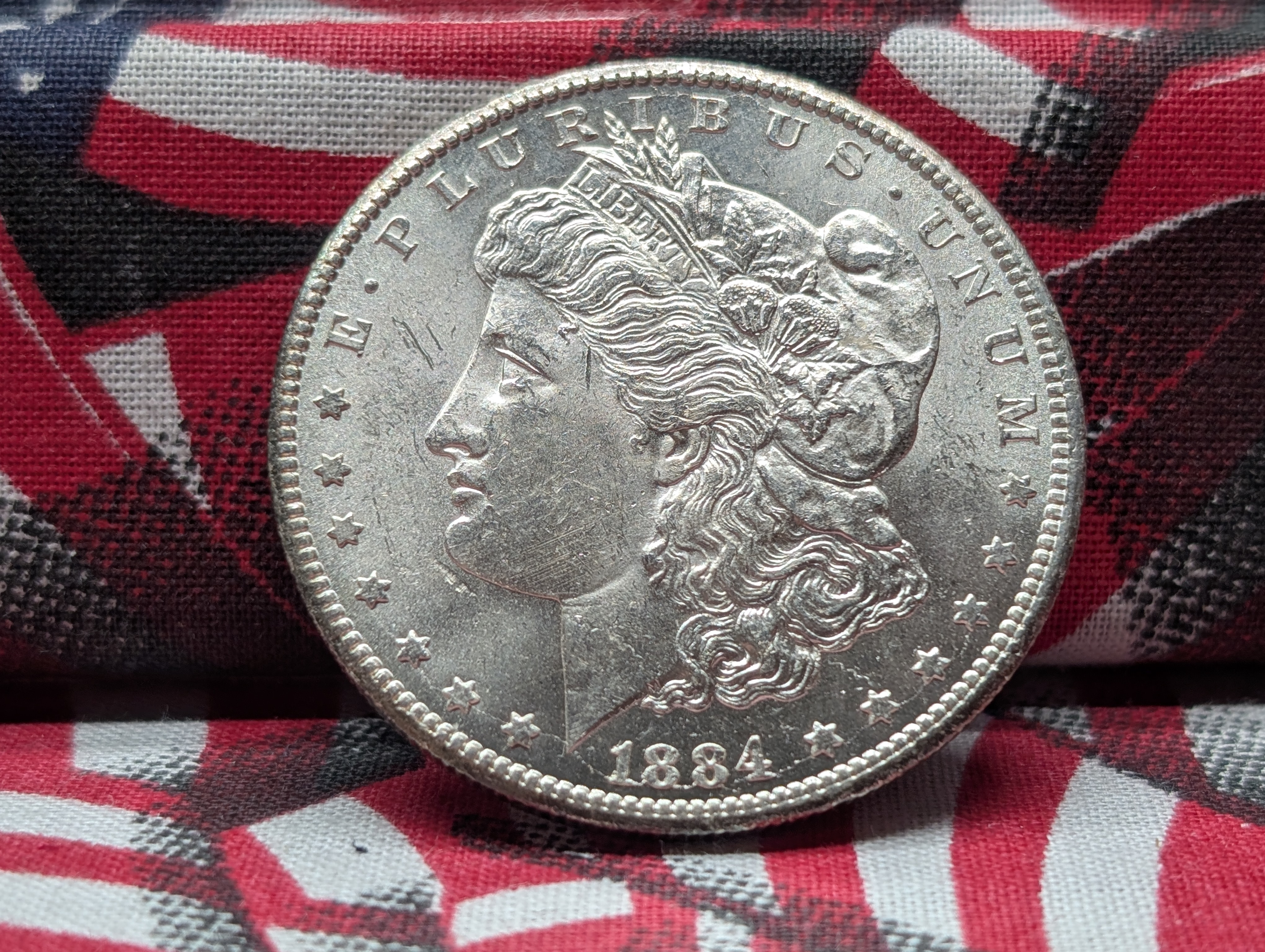 1884-CC Morgan Silver Dollar - Crisp BU Condition