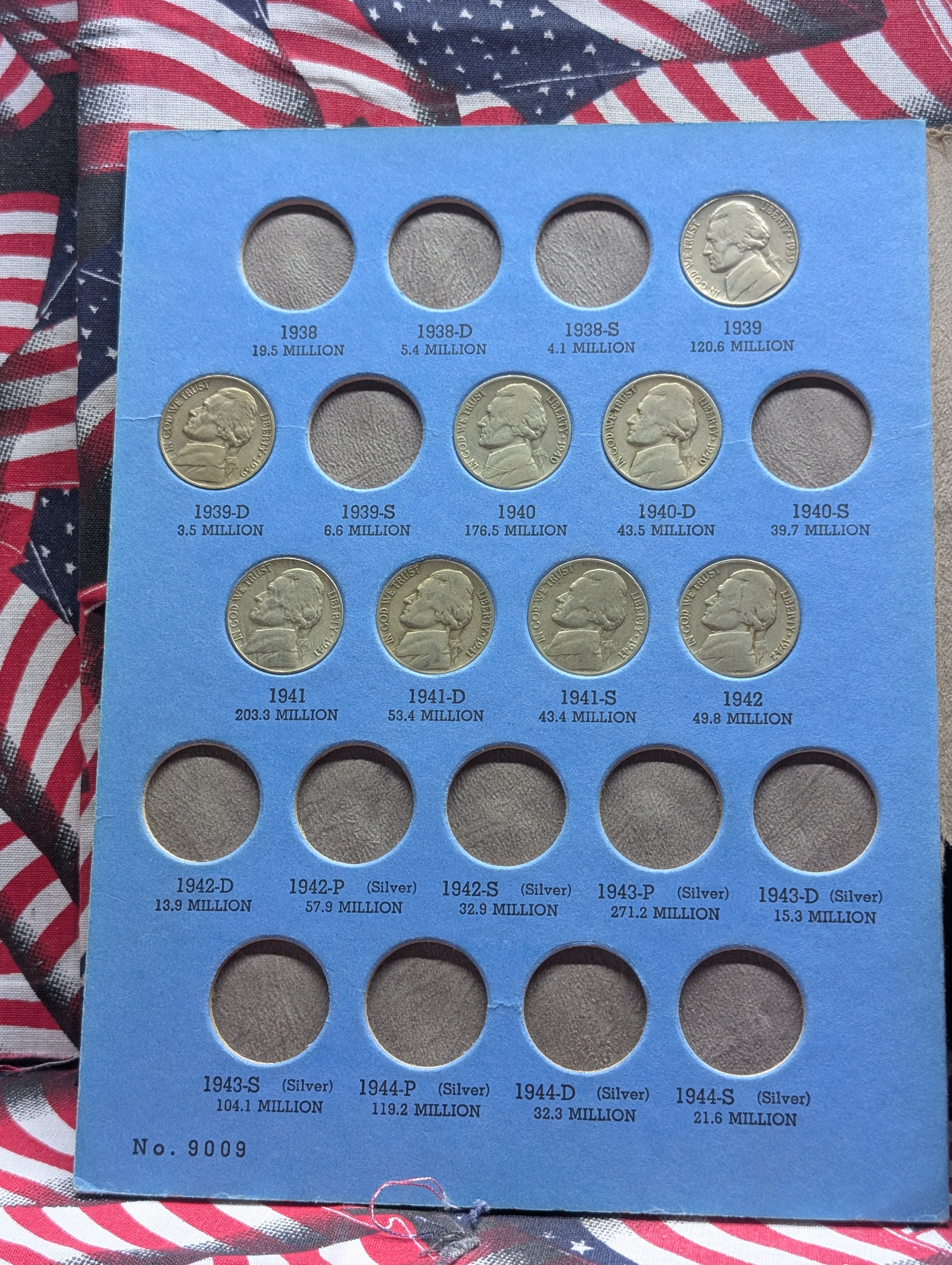 (2 Album) Partial Jefferson Nickel Collection Number One and Number Two, 36 Coins