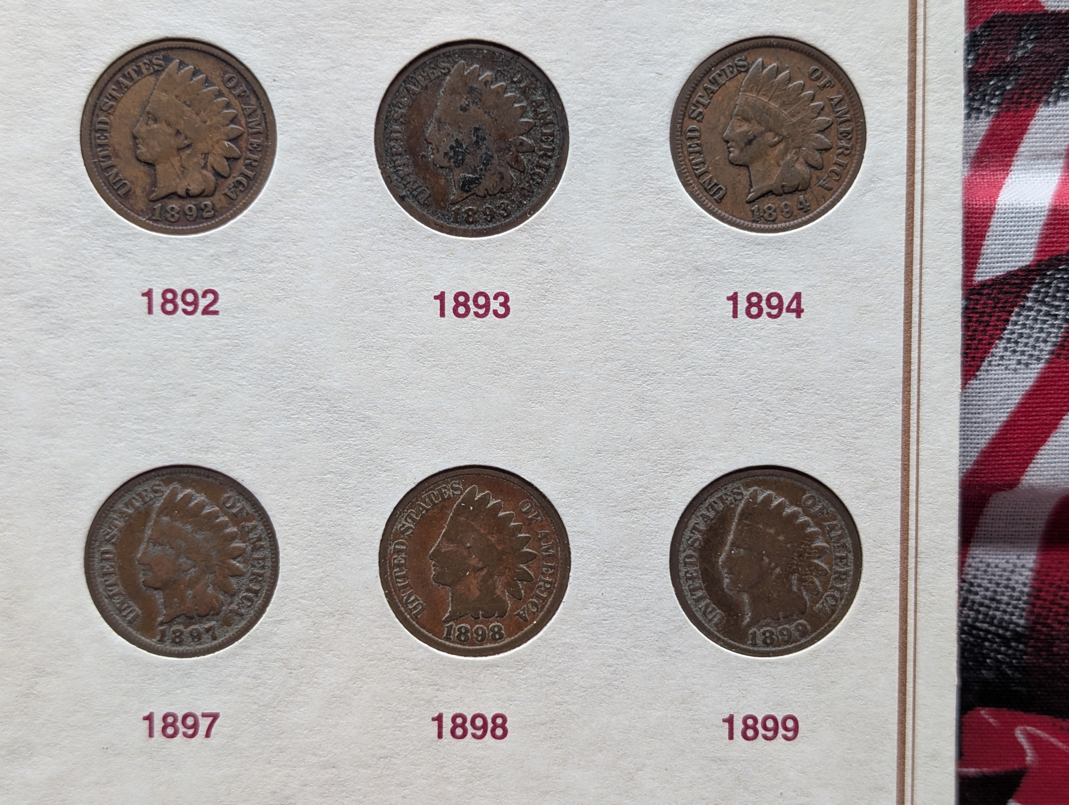 1890-1909 The Last 20 Years of Indian Head Pennies Album Collection