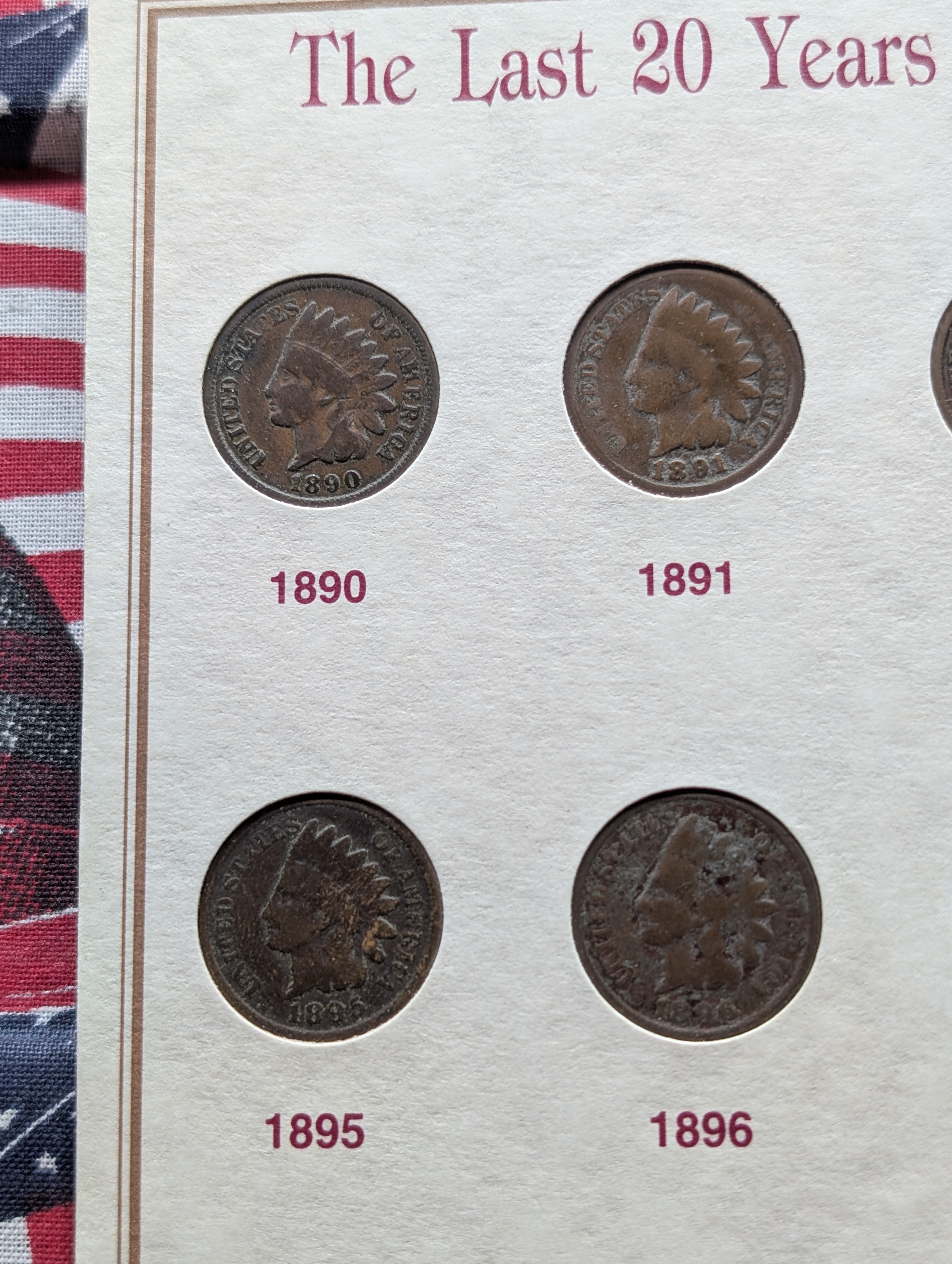 1890-1909 The Last 20 Years of Indian Head Pennies Album Collection