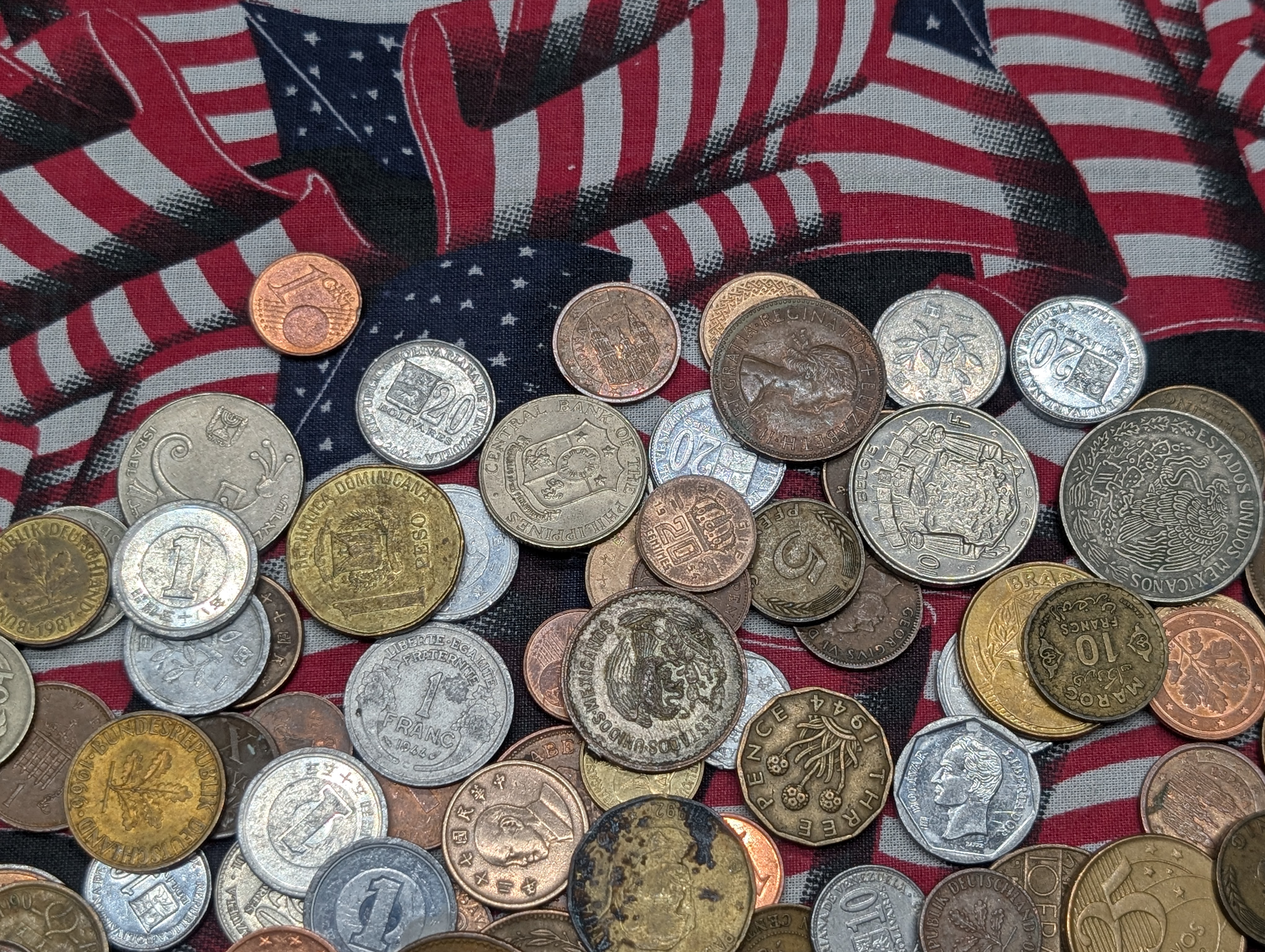 1.2 lbs. Assorted World Coins