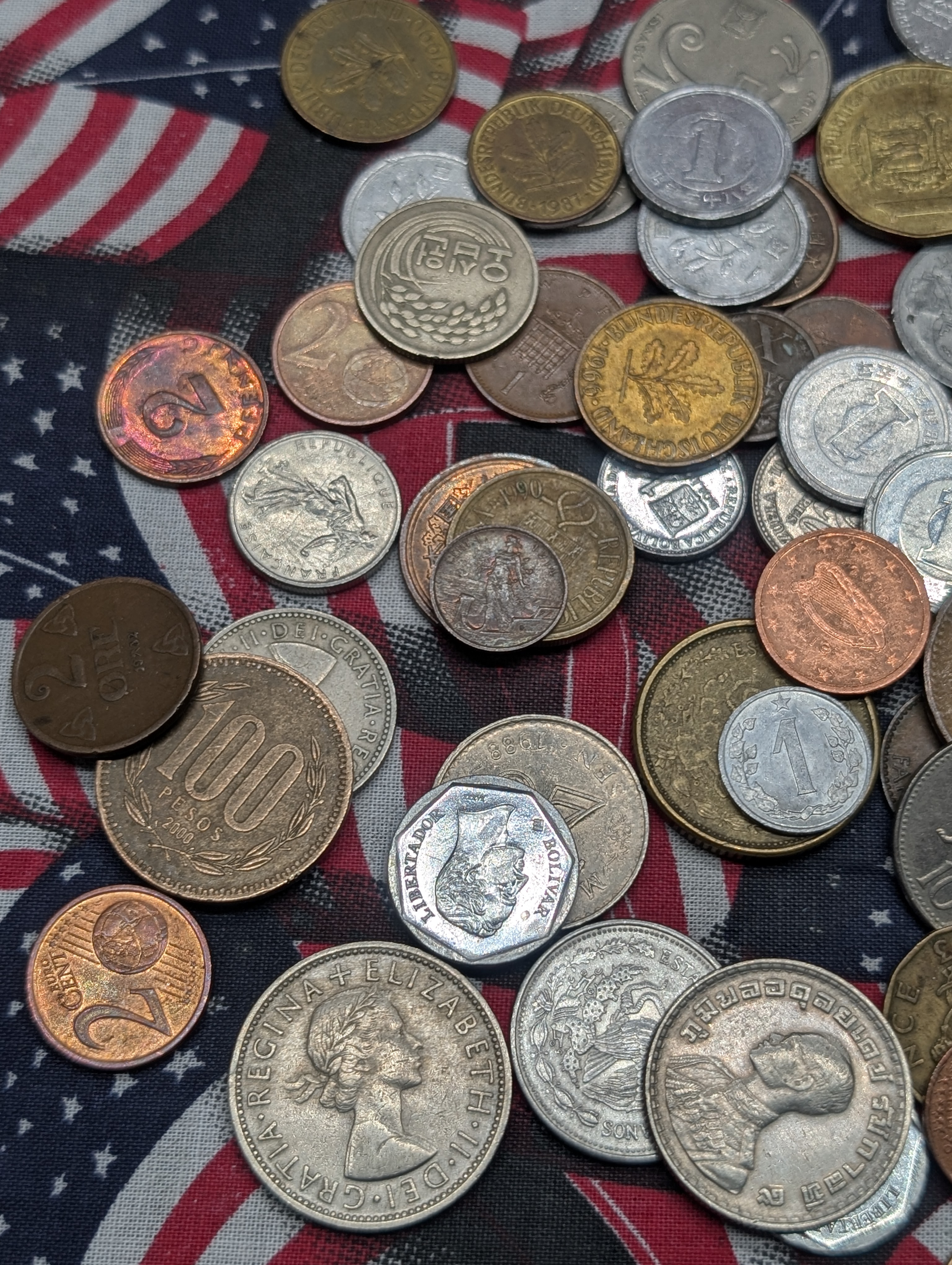 1.2 lbs. Assorted World Coins