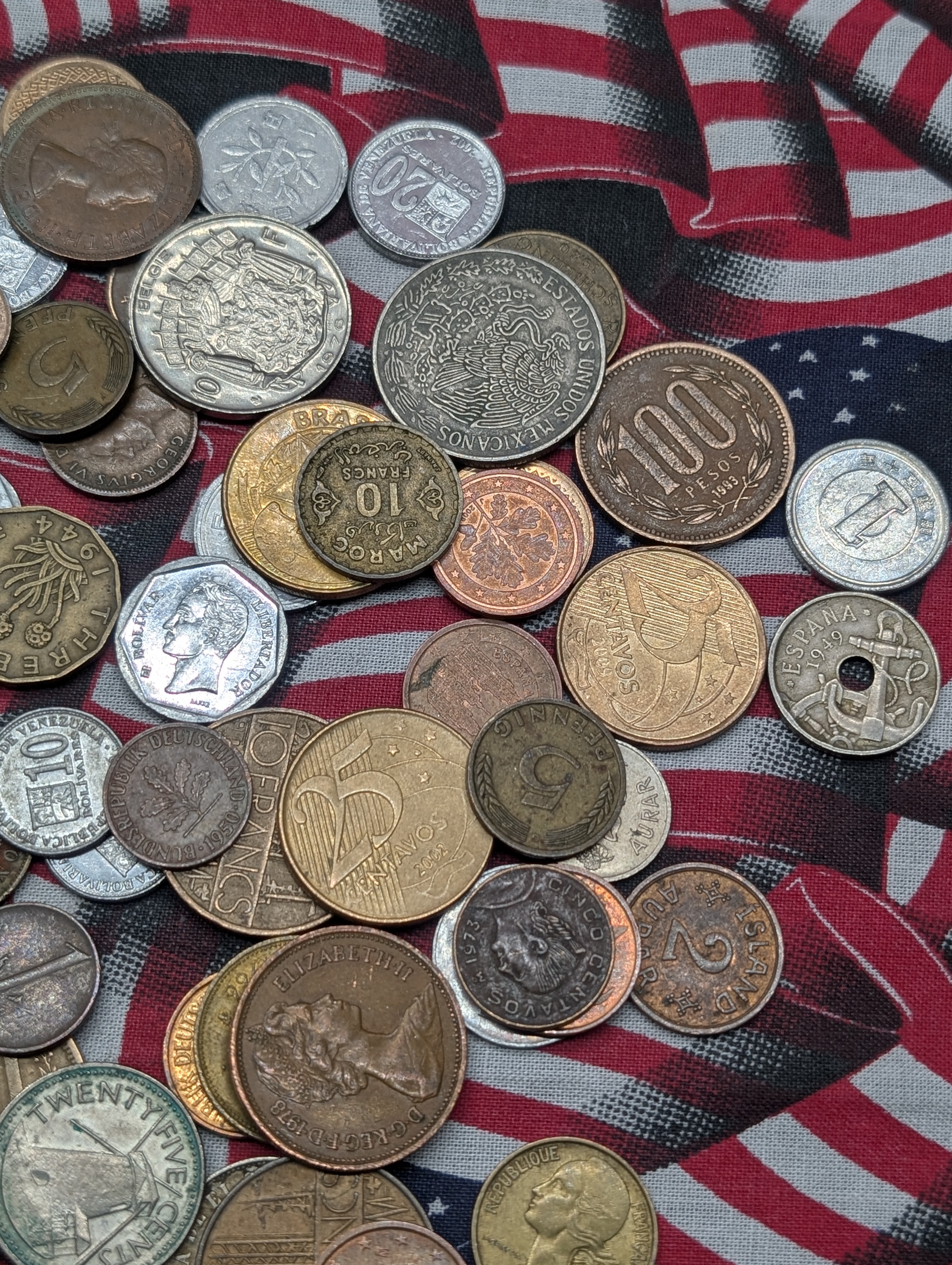 1.2 lbs. Assorted World Coins