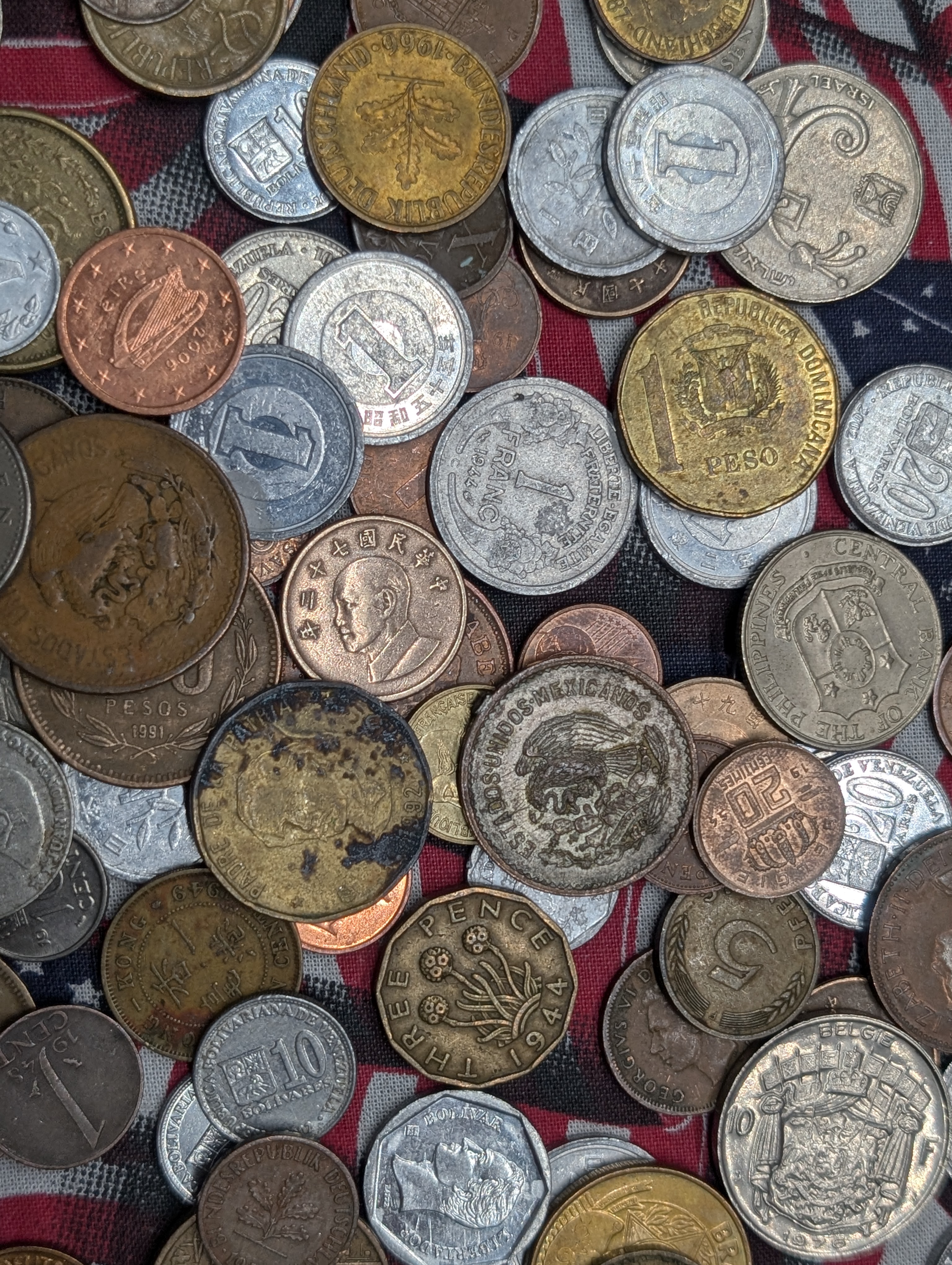1.2 lbs. Assorted World Coins